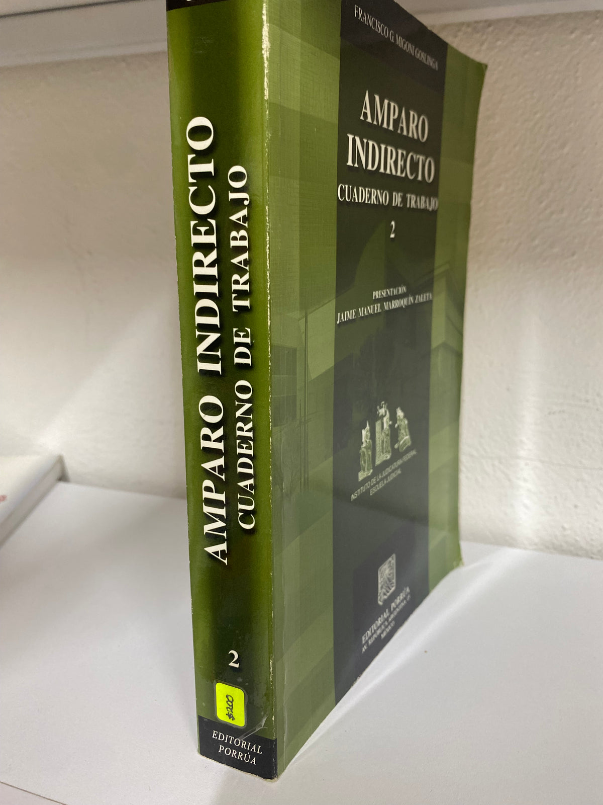AMAPARO DIRECTO CUADERNO DE TRABAJO 2 JAIME MANUEL MARROQUIN ZALETA USADO DERECHO JUAREZ 515