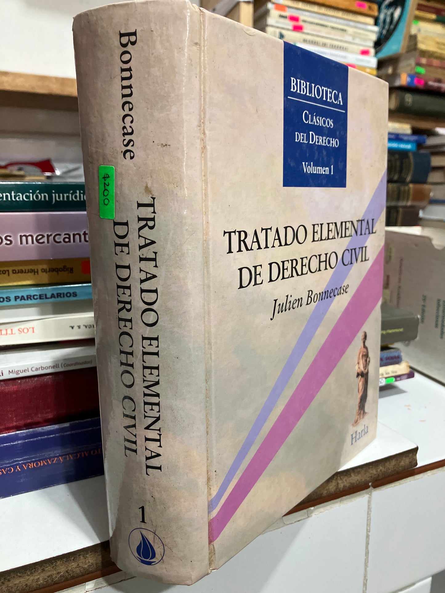 TRATADO ELEMENTAL DE DERECHO CIVIL VOLUMEN 1 POR JULIEN BONNECASE USADO DERECHO JUAREZ