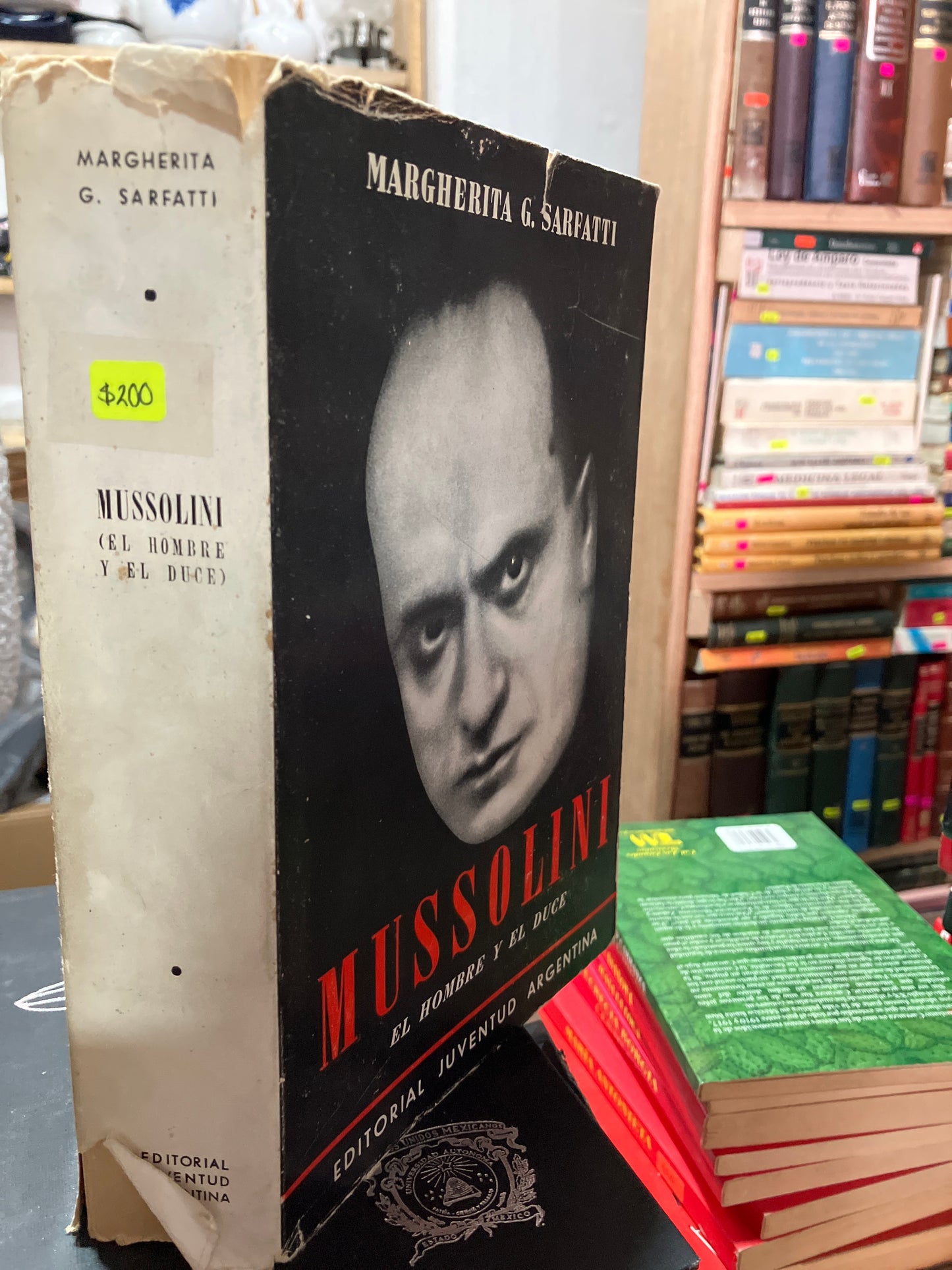 MUSSOLINI POR MARGHERITA G SARFATTI USADO HISTORIA ALDAMA