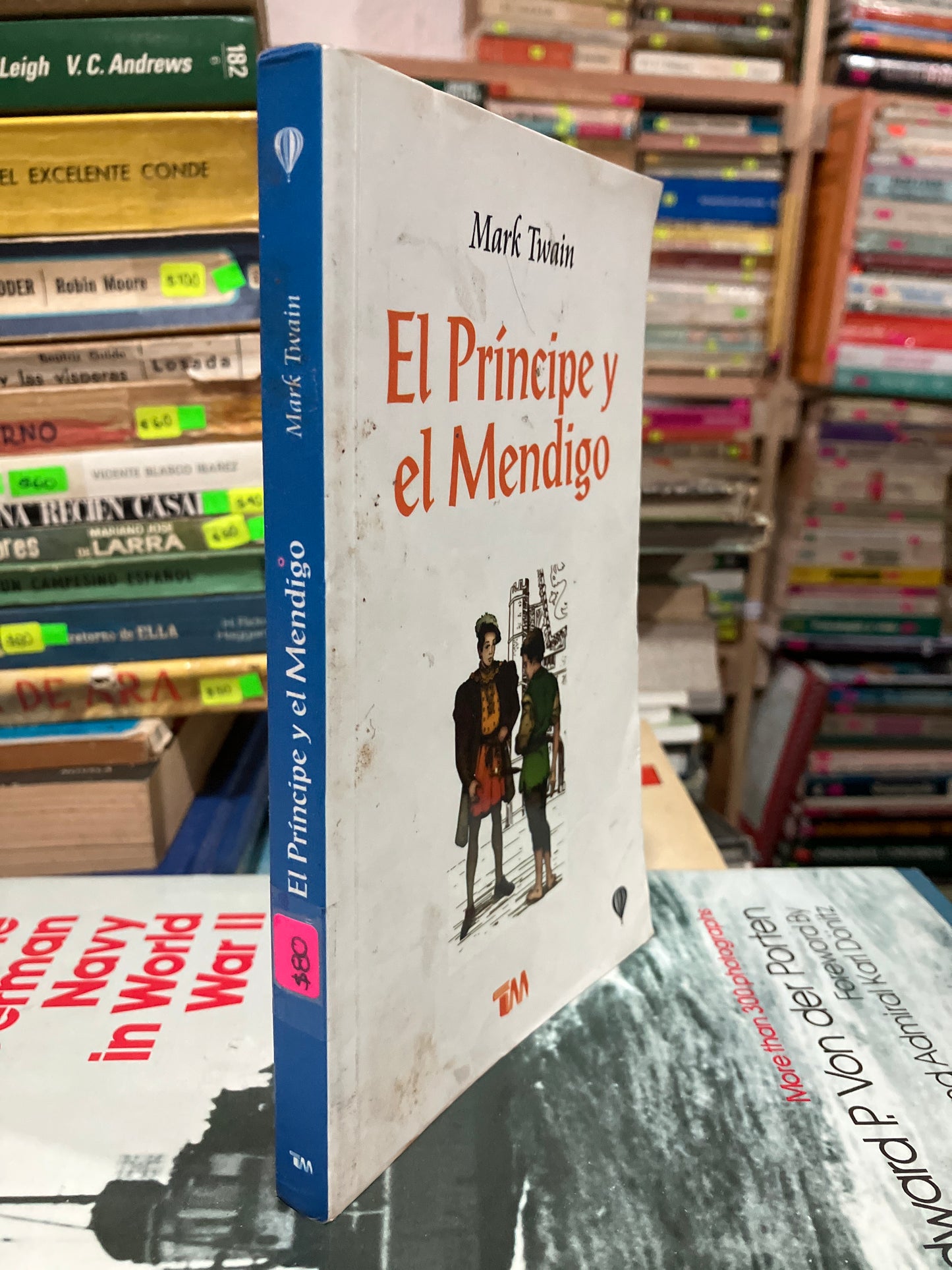 EL PRÍNCIPE Y EL MENDIGO POR MARK TWAIN USADO NOVELA ALDAMA