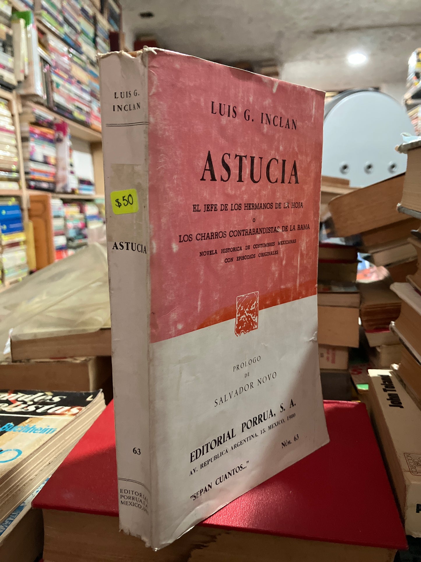 ASTUCIA POR LUIS G INCLÁN USADO NOVELA ALDAMA