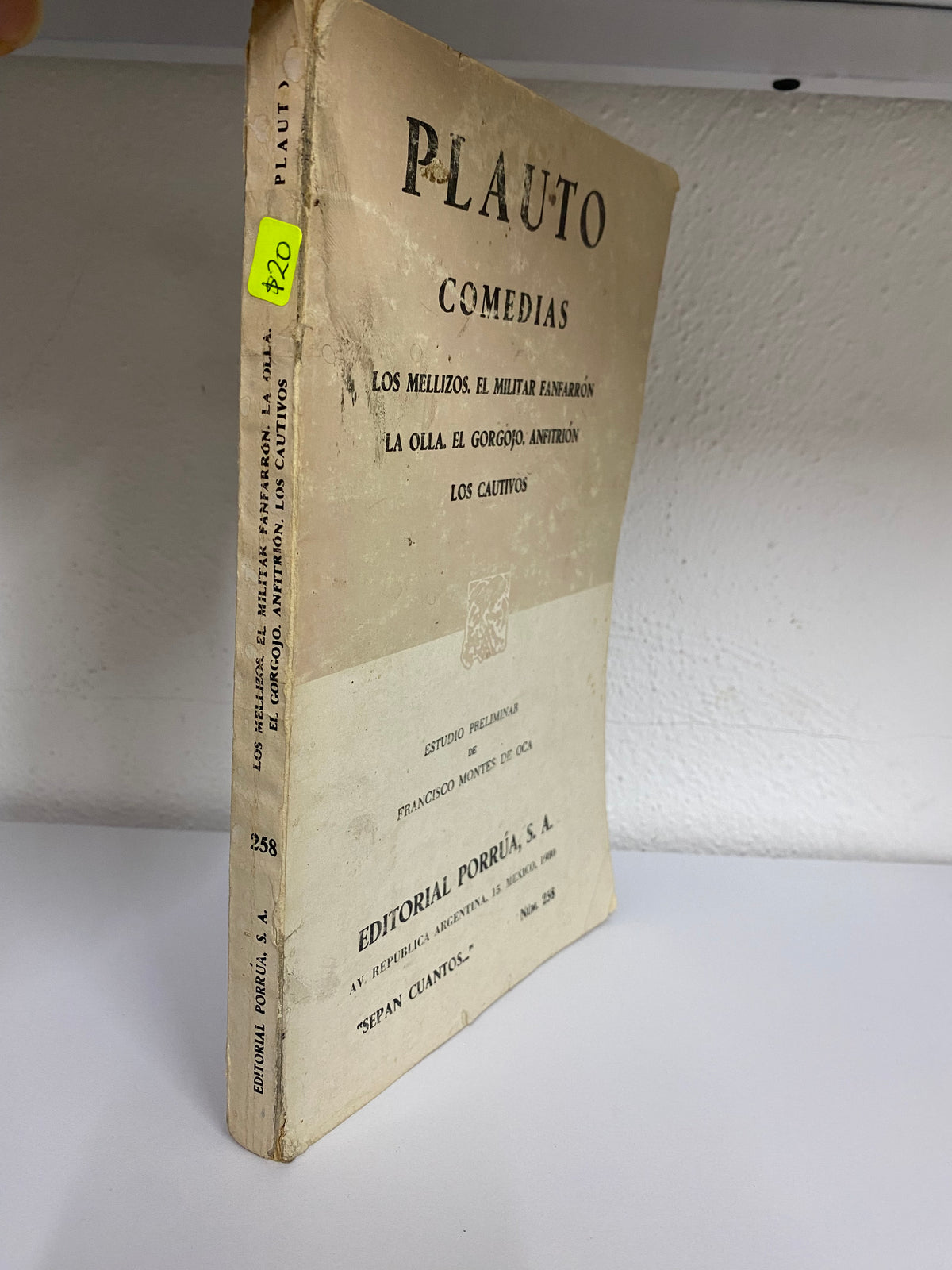 PLAUTO COMEDIAS USADO NOVELA JUAREZ 515