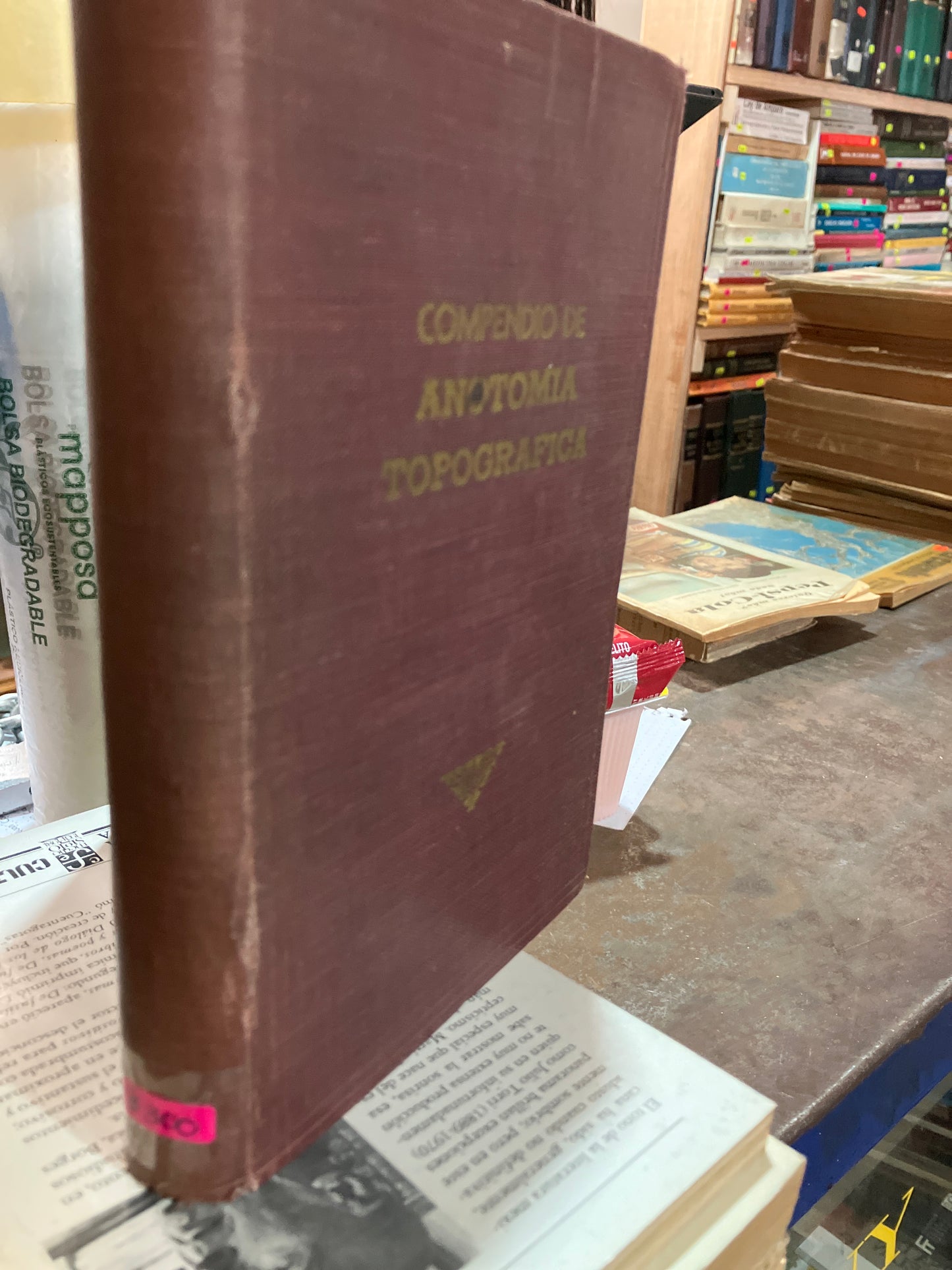 COMPENDIO DE ANATOMÍA TOPOGRÁFICA POR R BERNARD 1939 USADO ANTIGUOS ALDAMA