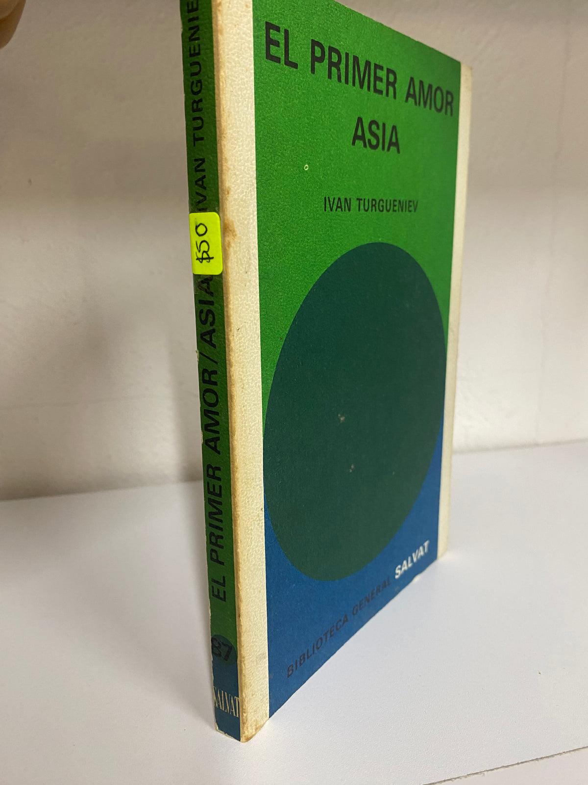 EL PRIMER AMOR ASIA IVAN TURGUENIEV USADO NOVELAS JUAREZ 515
