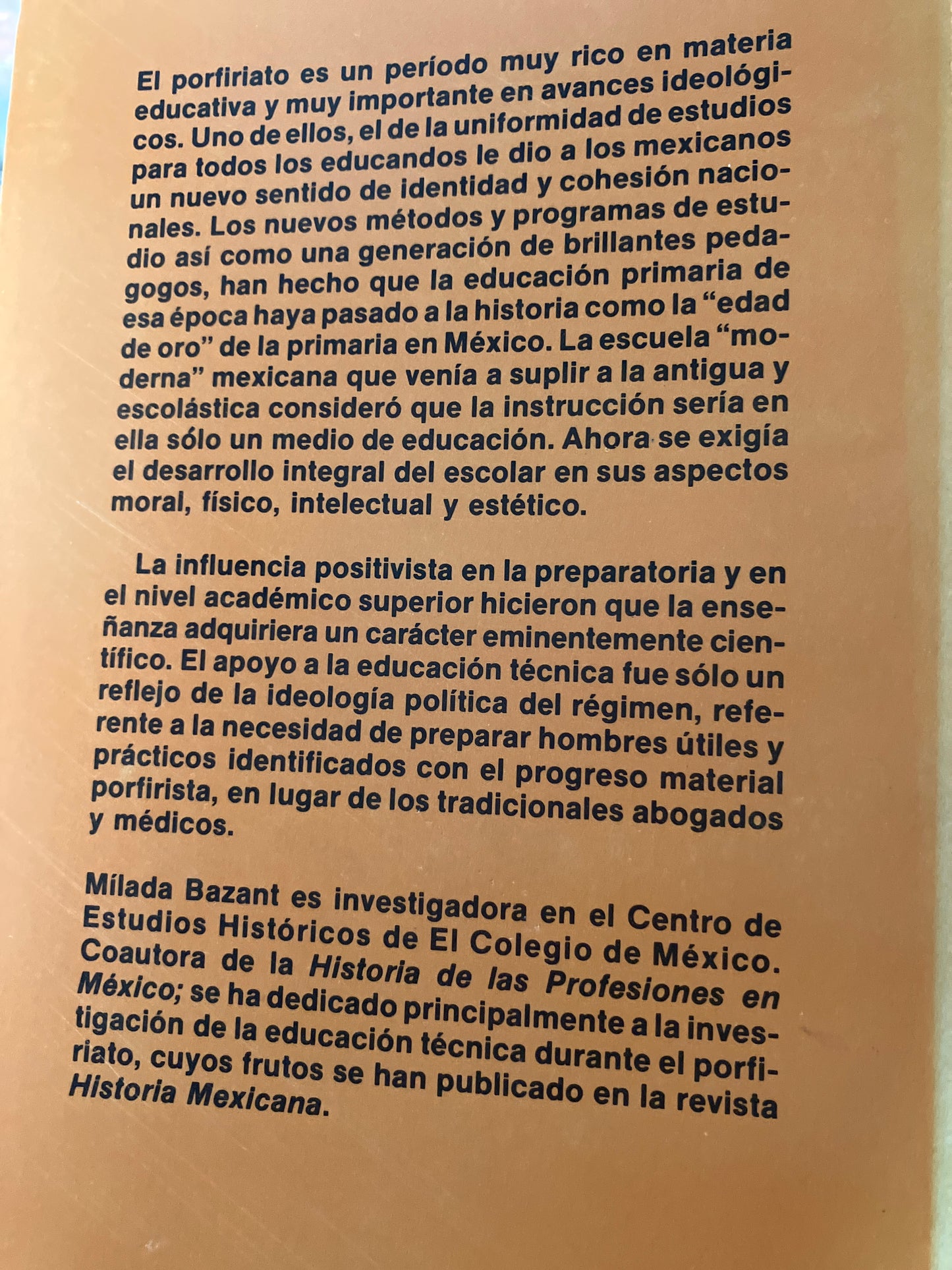 DEBATE PEDAGOGICO DURANTE EL PORFIRIATO POR MILADA BAZANT USADO EDUCACION ALDAMA