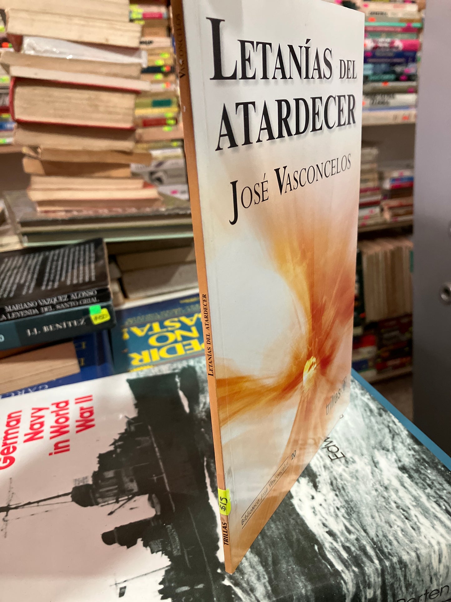 LETANÍAS DEL ATARDECER POR JOSE VASCONCELOS USADO NOVELAS ALDAMA