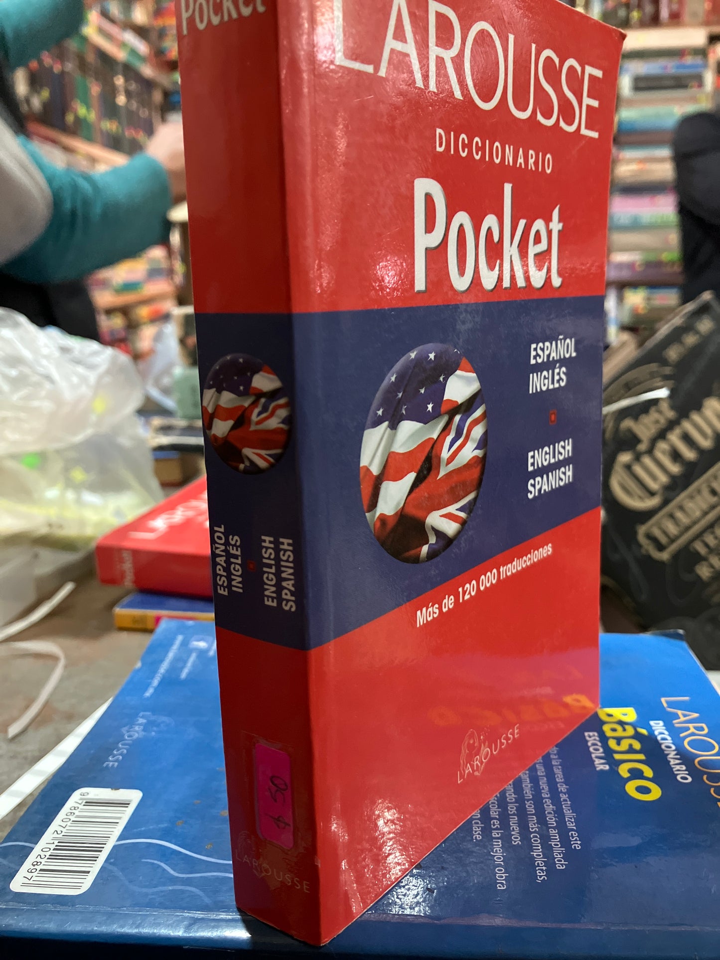 LAROUSSE DICCIONARIO POCKET ESPAÑOL INGLÉS USADO EDUCACION ALDAMA