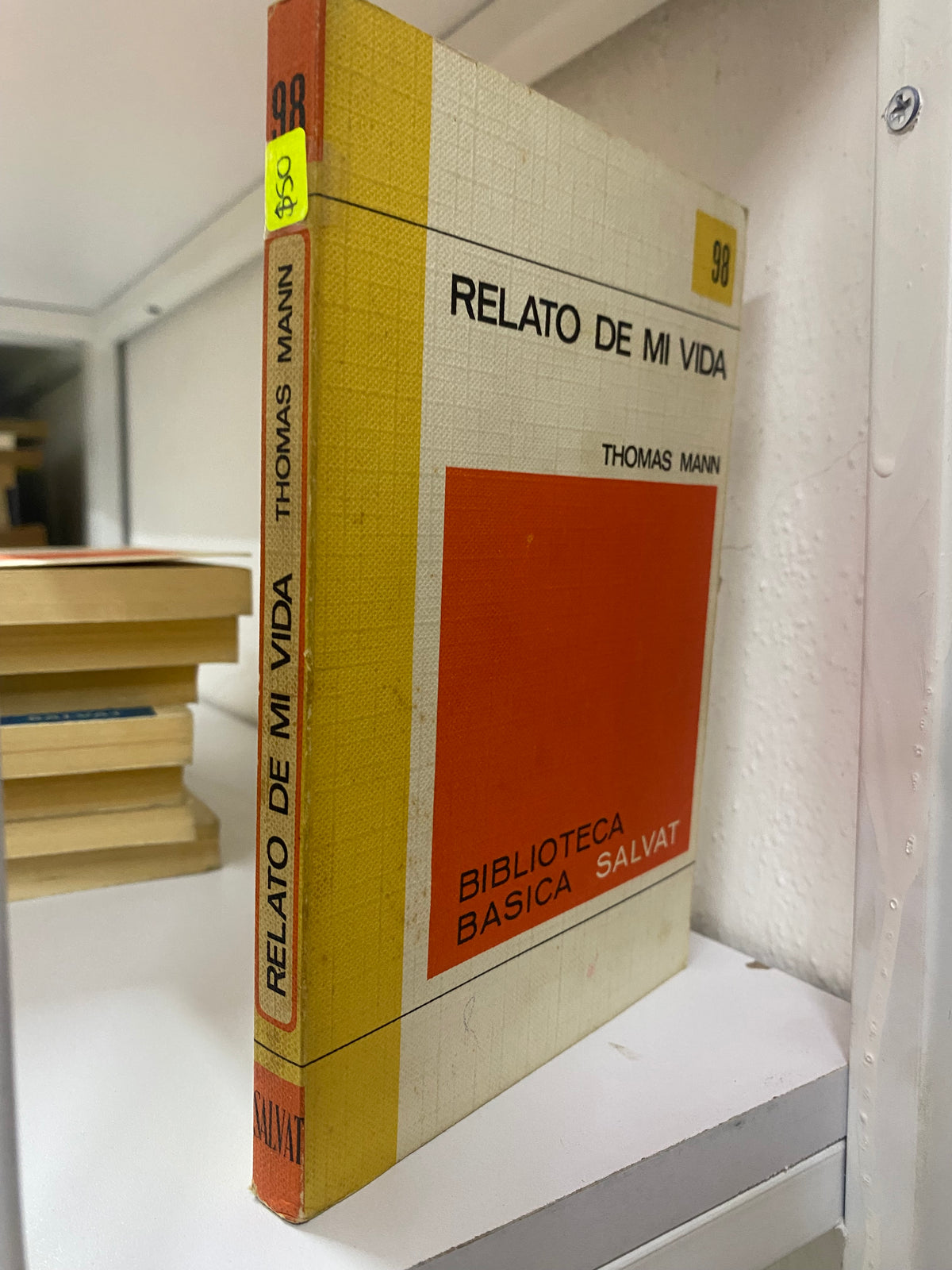 RELATO DE MI VIDA THOMAS MANN USADO NOVELAS JUAREZ 515
