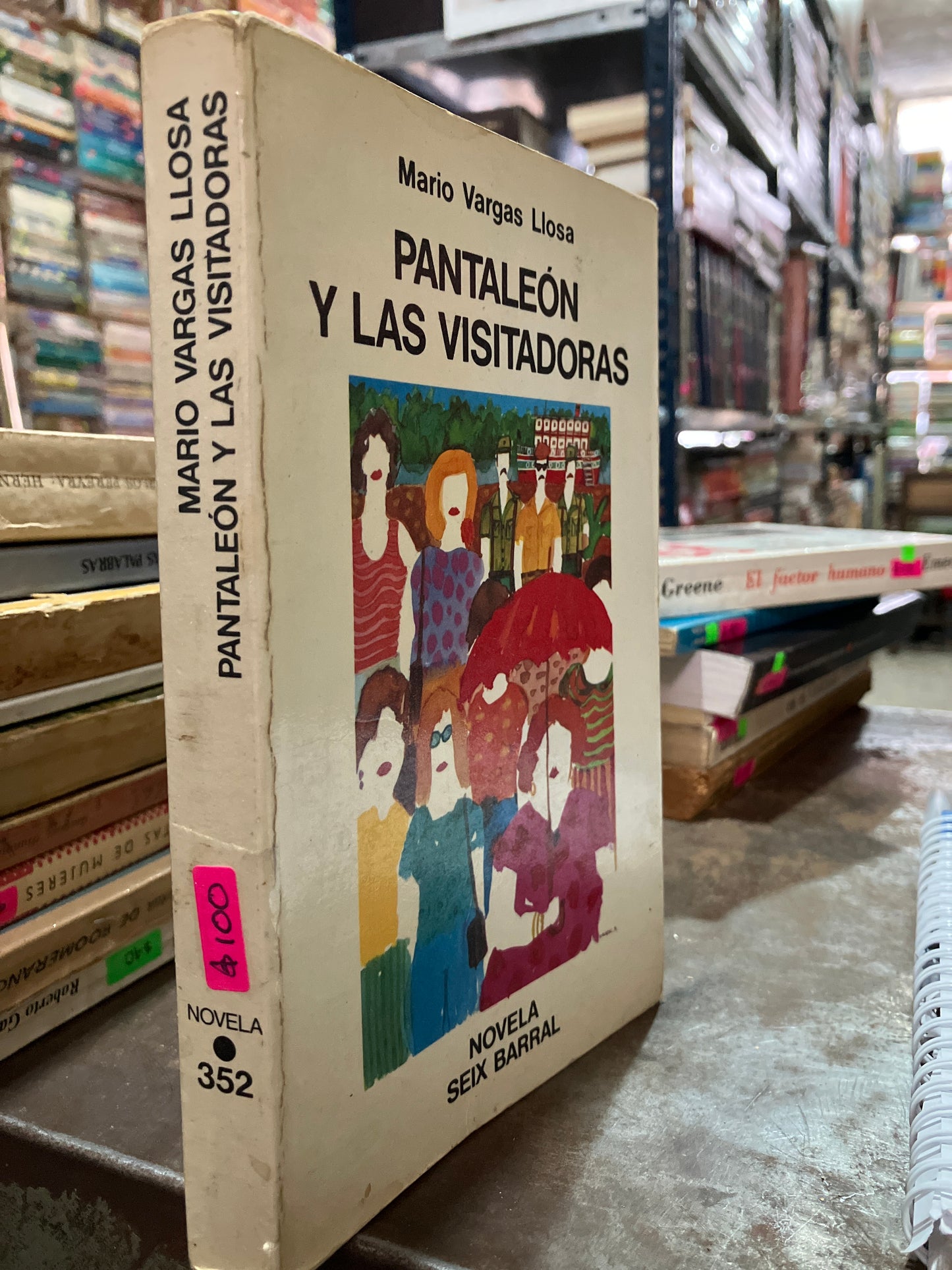 PANTALEON Y LAS VISITADORES POR MARIO VARGAS LLOSA USADO NOVELAS ALDAMA