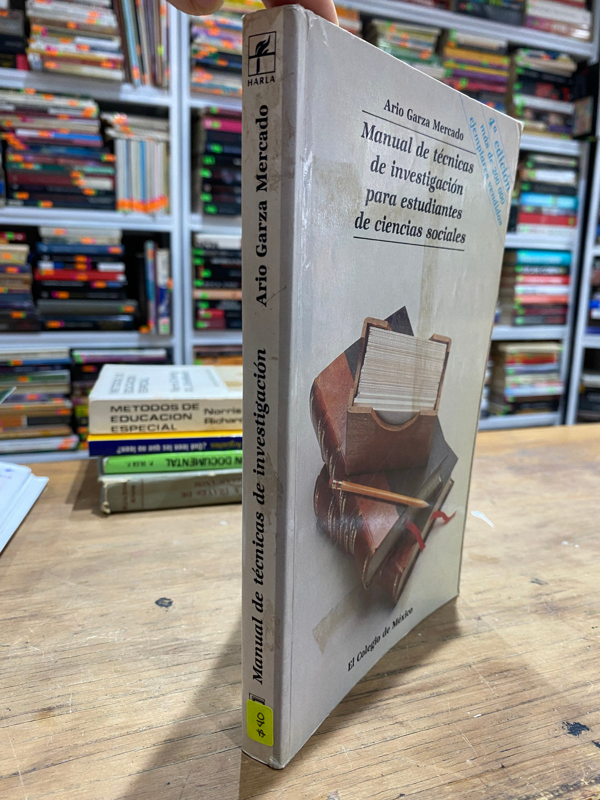 MANUAL DE TECNICAS DE INVESTIGACION PARA ESTUDIANTES DE CIENCIAS SOCIALES ARIO GARZA MERCADO USADO EDUCACION JUAREZ 515