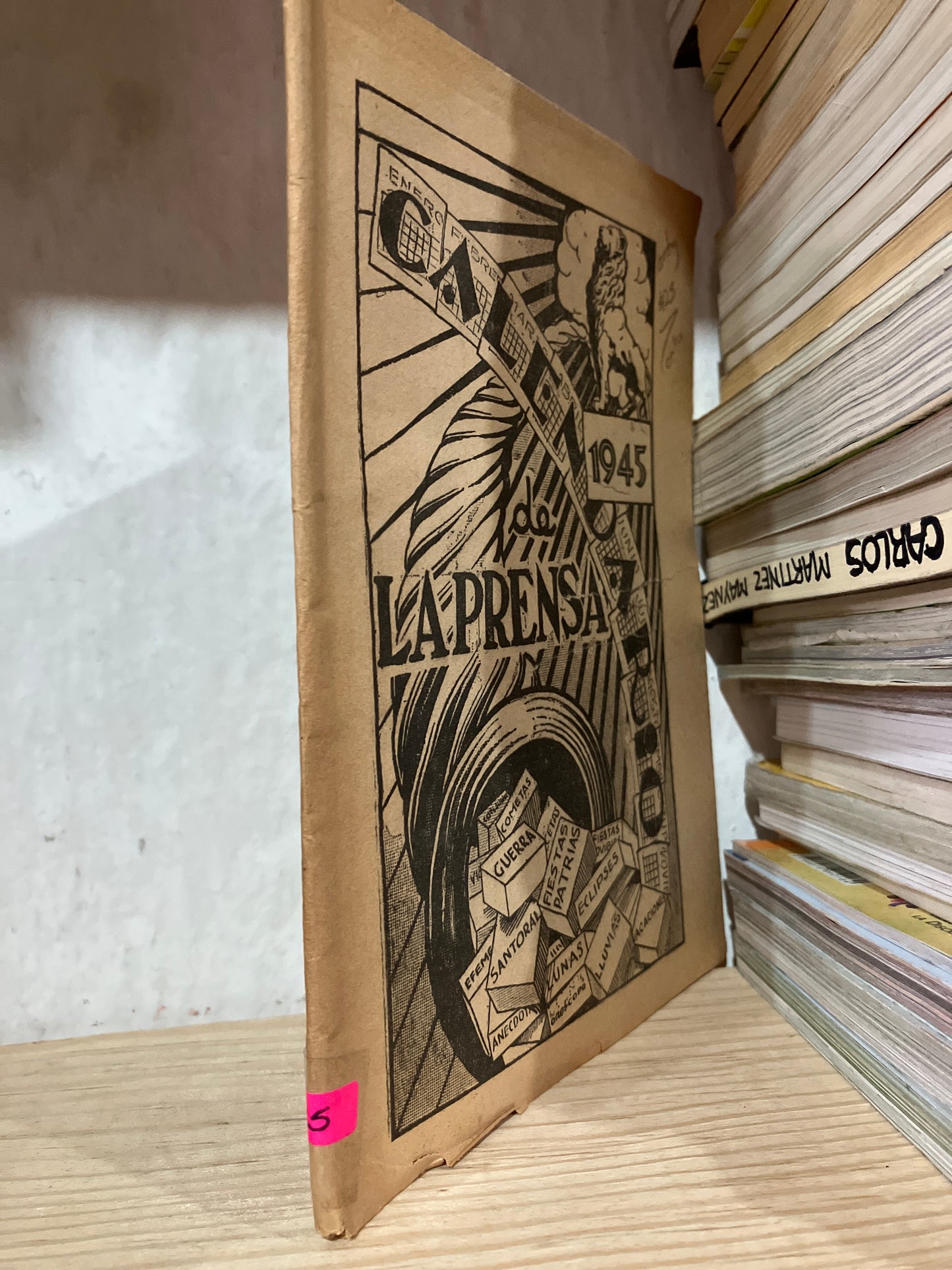 CALENDARIO DE LA PRENSA 1945 USADO ANTIGUOS ALDAMA