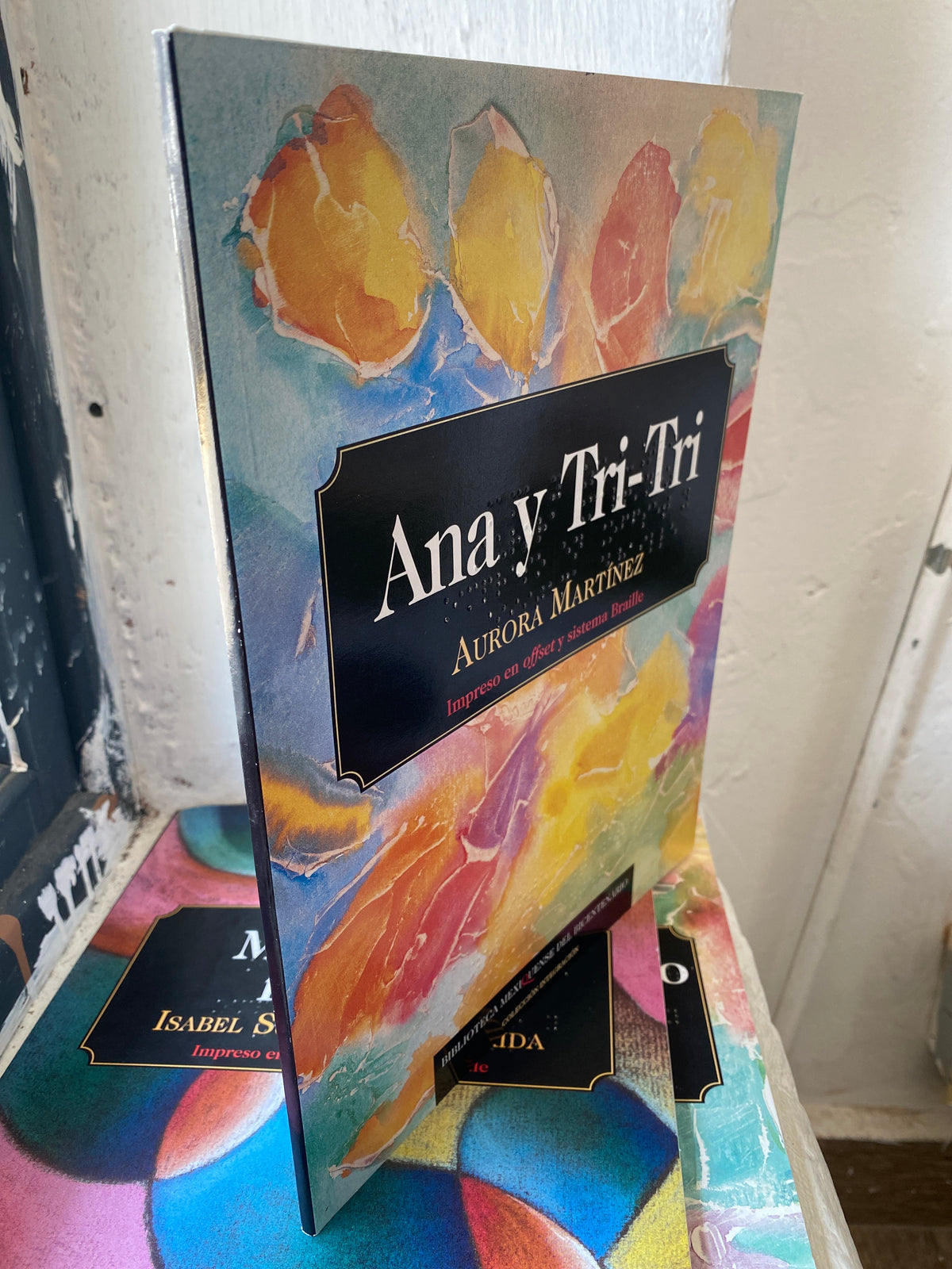 ANA Y TRI TRI POR AURORA MARTINEZ IMPRESO EN OFFSET Y SISTEMA BRAILE USADO NOVELAS JUAREZ 515