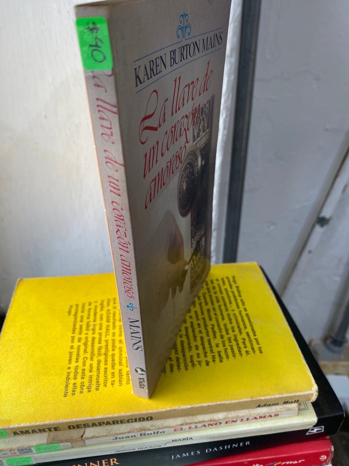LA LLAVE DE UN CORAZON AMOROSO POR KAREN BURTON MAINS USADO NOVELAS JUAREZ 515