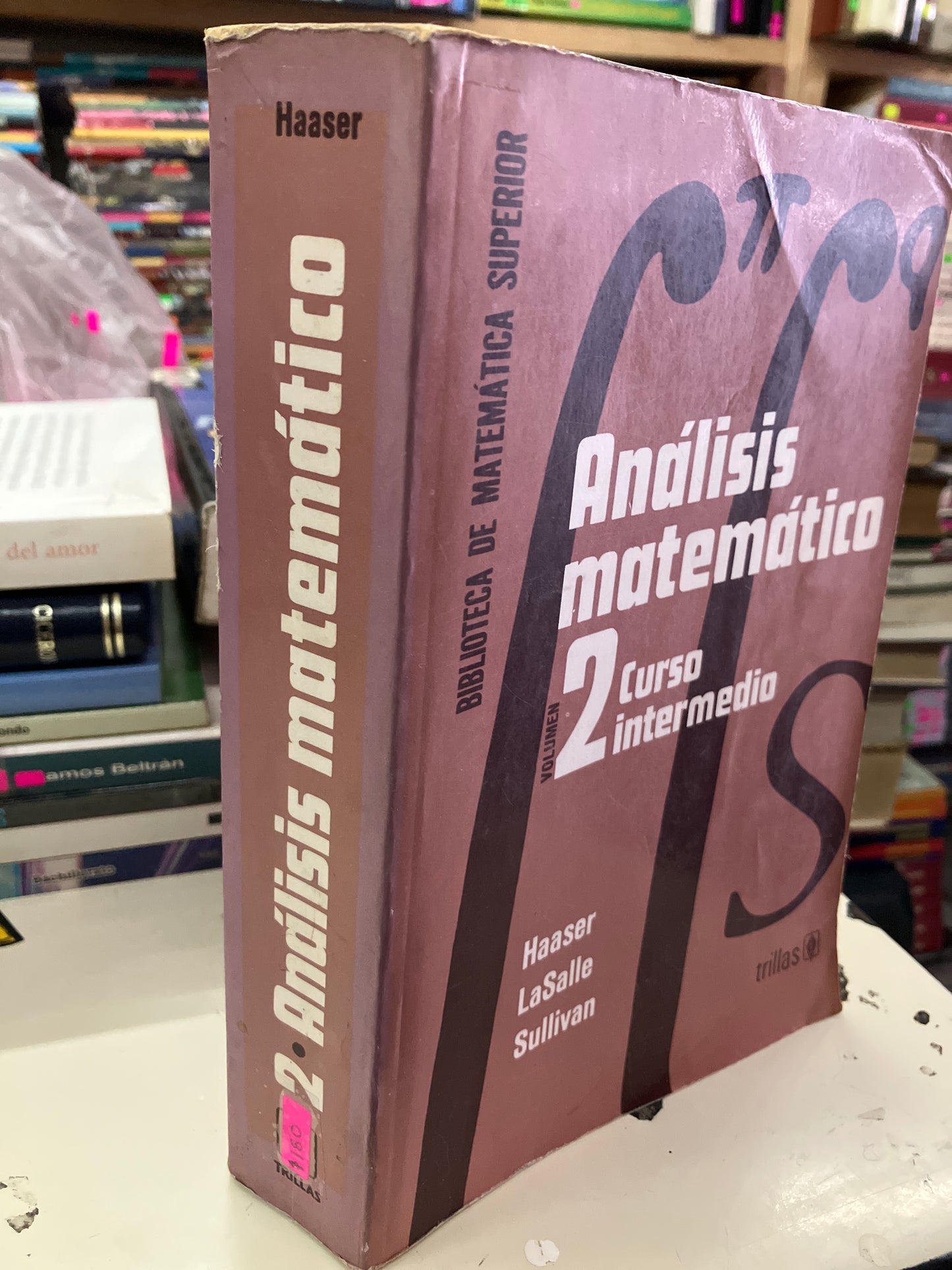 ANÁLISIS MATEMÁTICO VOLUMEN 2 CURSO INTERMEDIO POR HAASER LASALLE SULLIVAN USADO MATEMÁTICAS LITERARIO 207