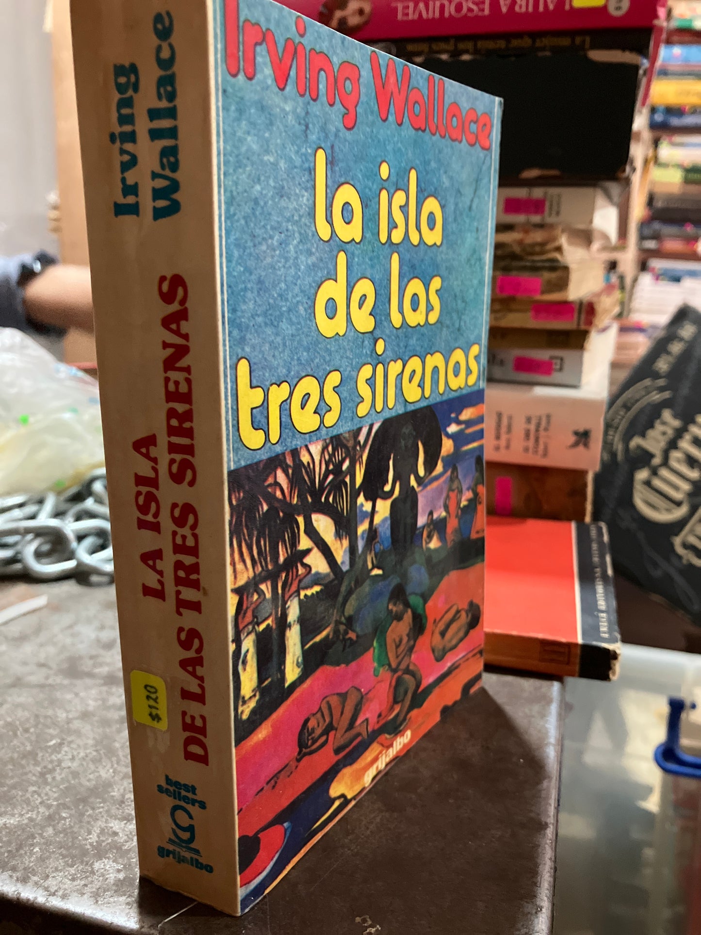 LA ISLA DE LAS TRES SIRENAS POR IRVING WALLACE USADO NOVELAS ALDAMA