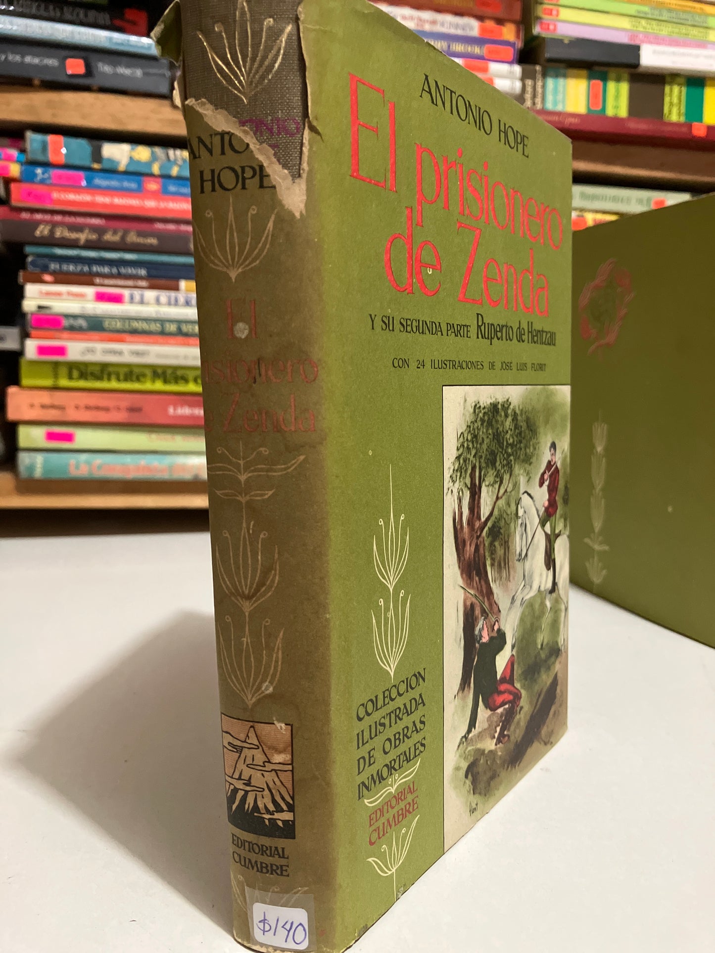 EL PRISIONERO DE ZENDA POR ANTONIO HOPE USADO NOVELAS JUAREZ