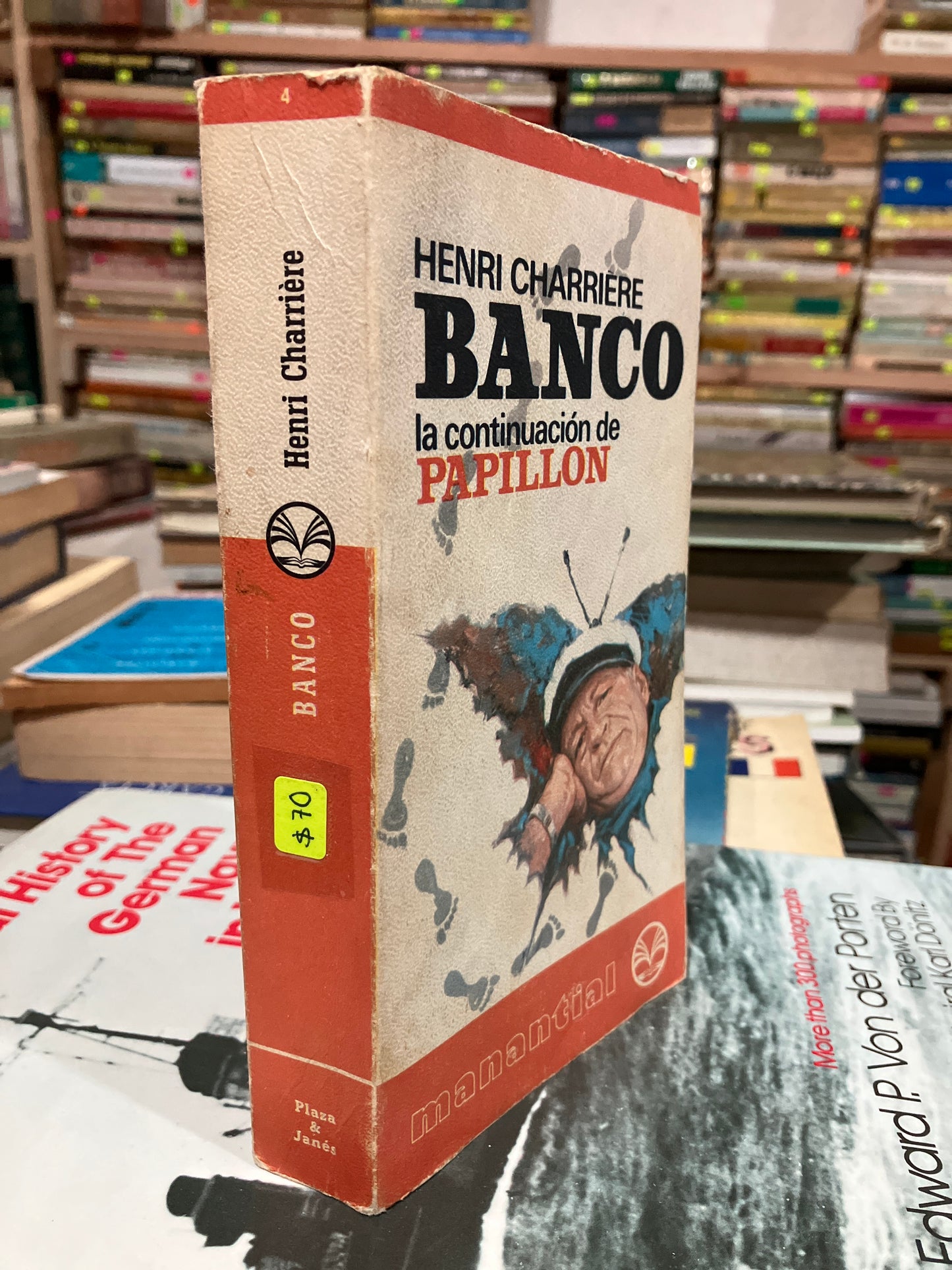 BANCO LA CONTINUACIÓN DE PAPILLON USADO NOVELAS ALDAMA