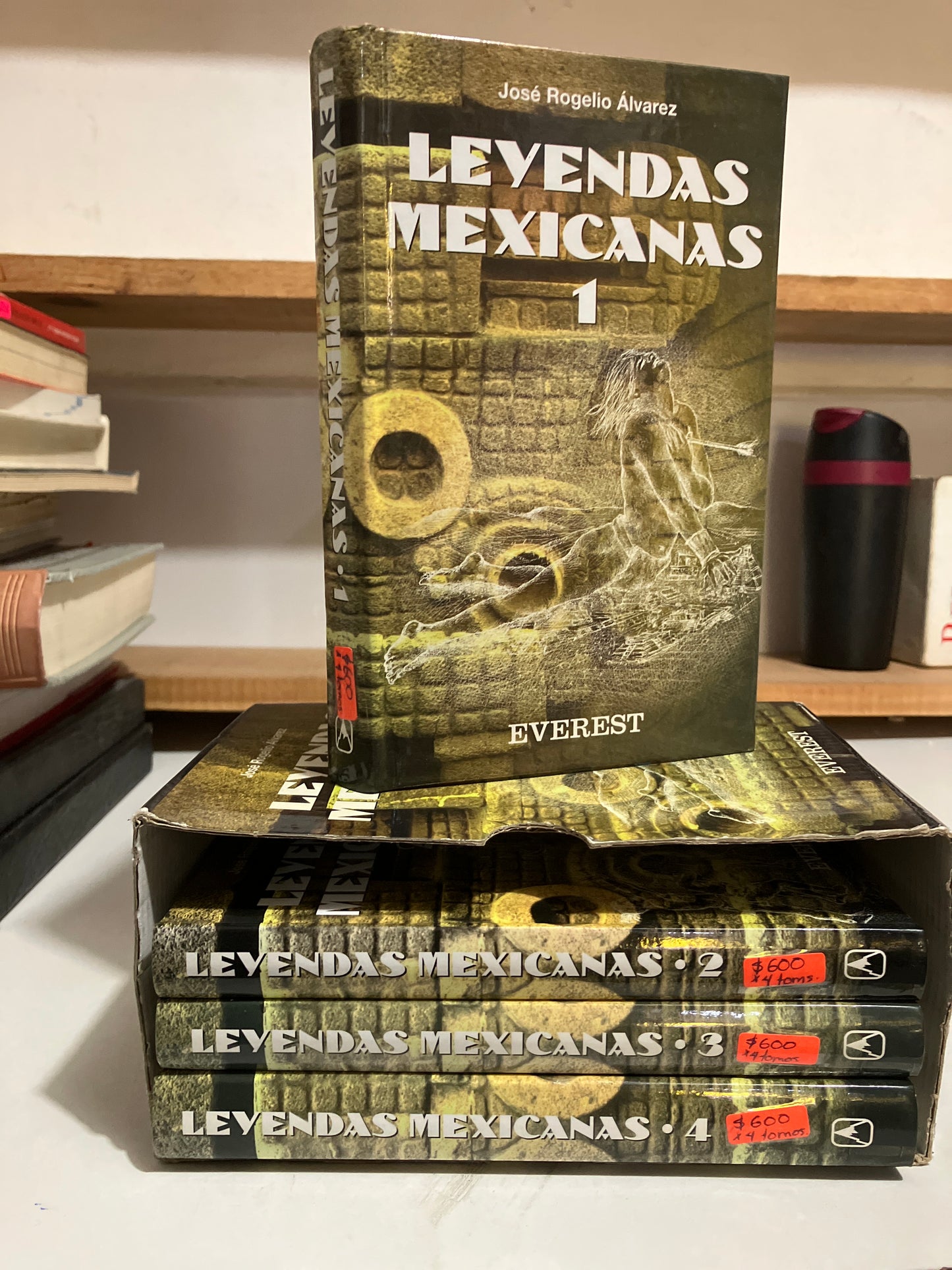 LEYENDAS MEXICANAS 4 TOMOS POR JOSE ROGELIO ÁLVAREZ USADO HISTORIA JUAREZ