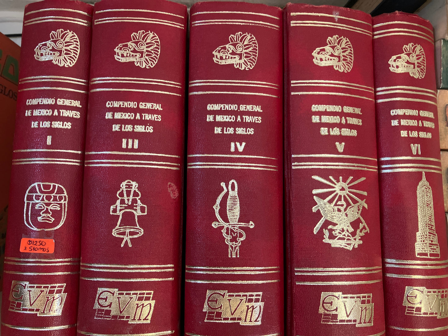 COMPENDIO GENERAL DE MÉXICO A TRAVÉS DE LOS SIGLOS POR AUTORES VARIOS USADO HISTORIA JUAREZ