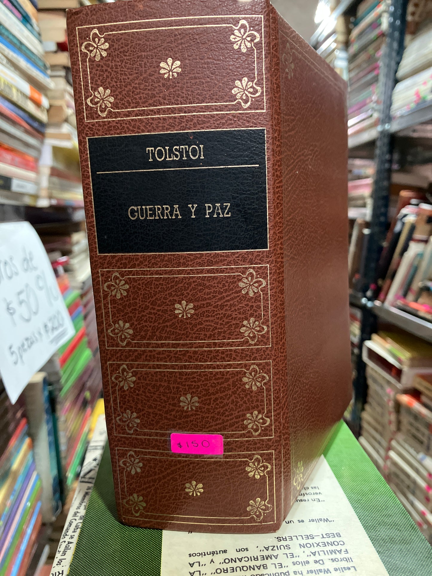 GUERRA Y PAZ POR LEON TOLSTOI USADO NOVELAS ALDAMA