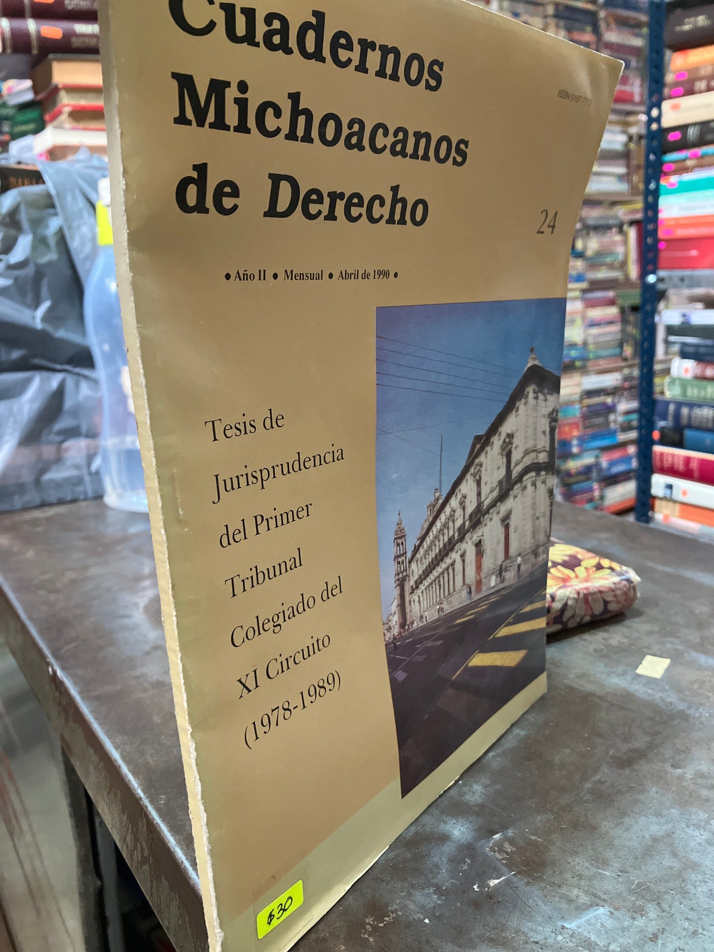 CUADERNOS MICHOACANOS DE DERECHO TESIS JURISPRUDENCIA DEL PRIMER TRIBUNAL COLEGIADO DEL XI CIRCUITO 1978 1989 POR AUTORES VARIOS USADO DERECHO ALDAMA
