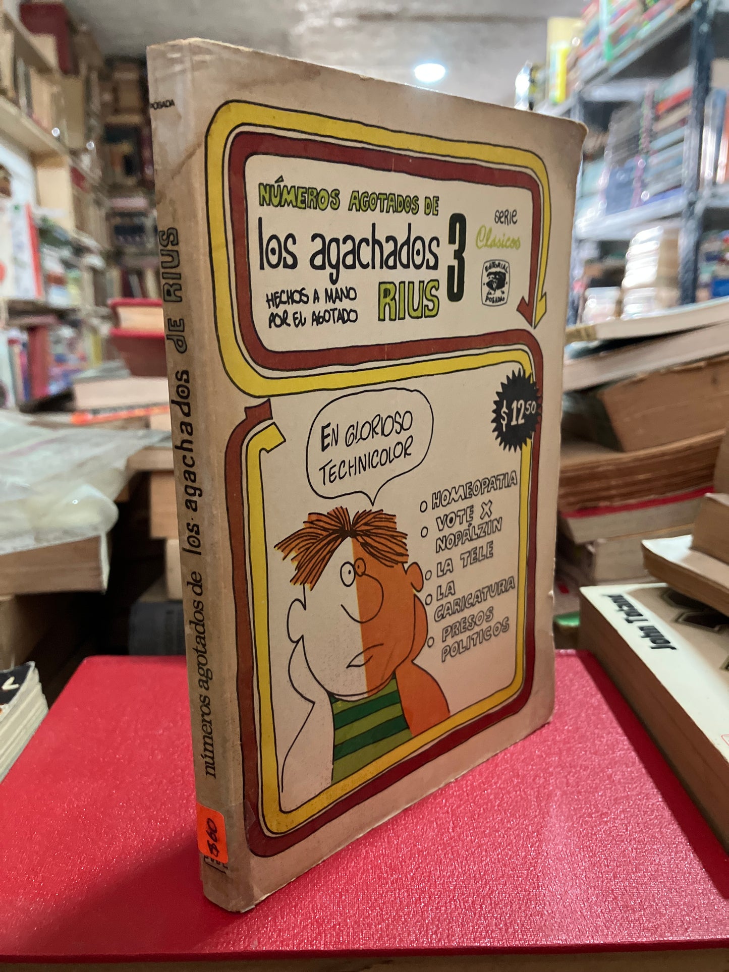 NUMEROS AGOTADOS DE LOS AGACHADOS POR RIUS USADO NOVELA ALDAMA