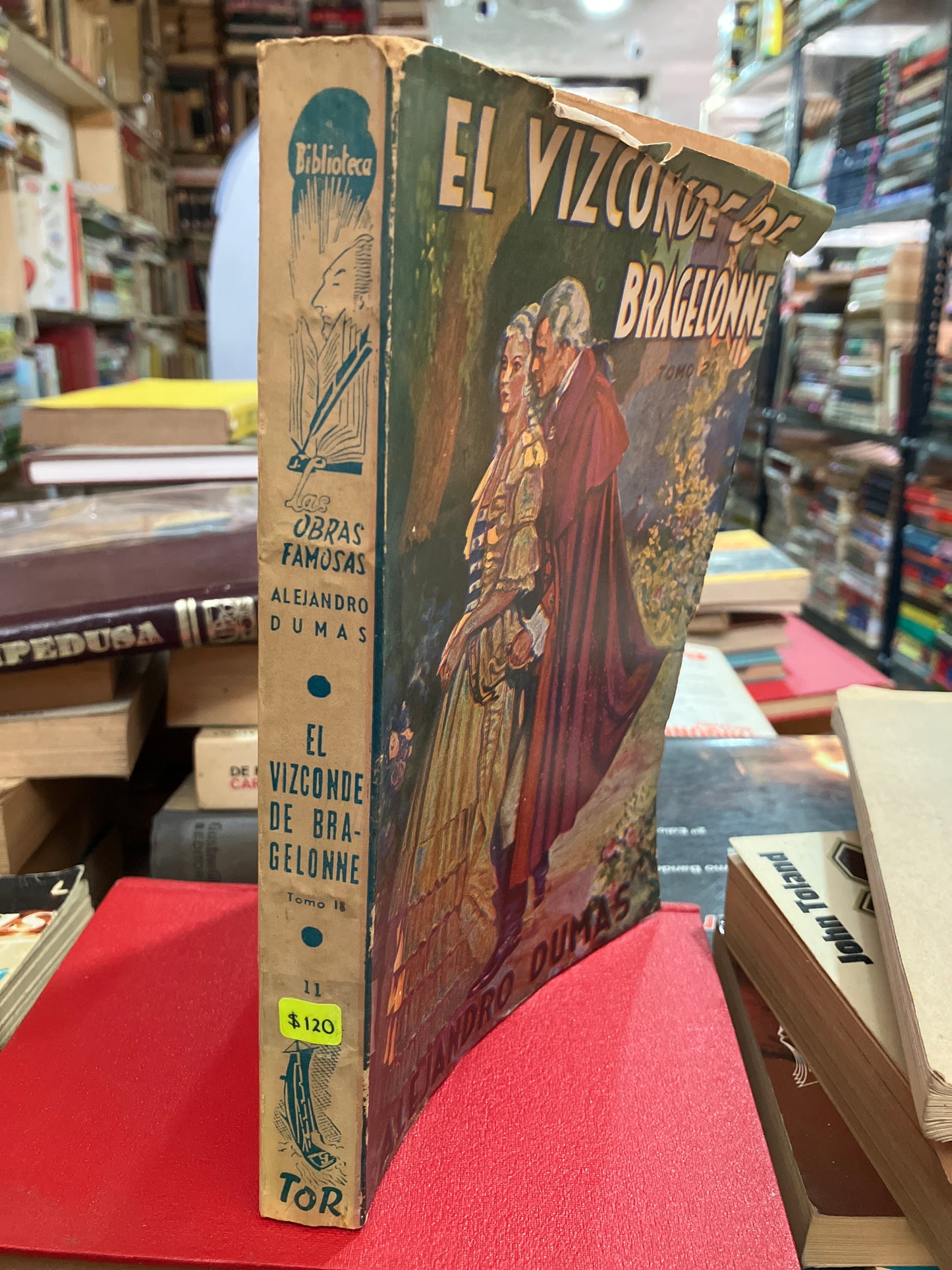 EL VIZCONDE DE BRAGELONNE TOMO 2 POR ALEJANDRO DUMAS USADO NOVELA ALDAMA