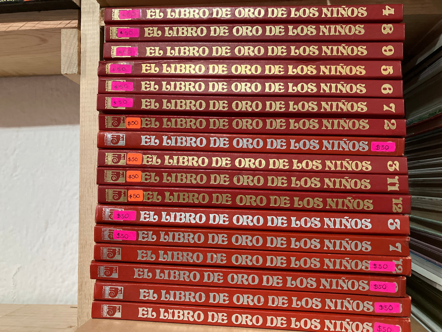 EL LIBRO DE ORO DE LOS NIÑOS 17 TOMOS USADO INFANTILES ALDAMA