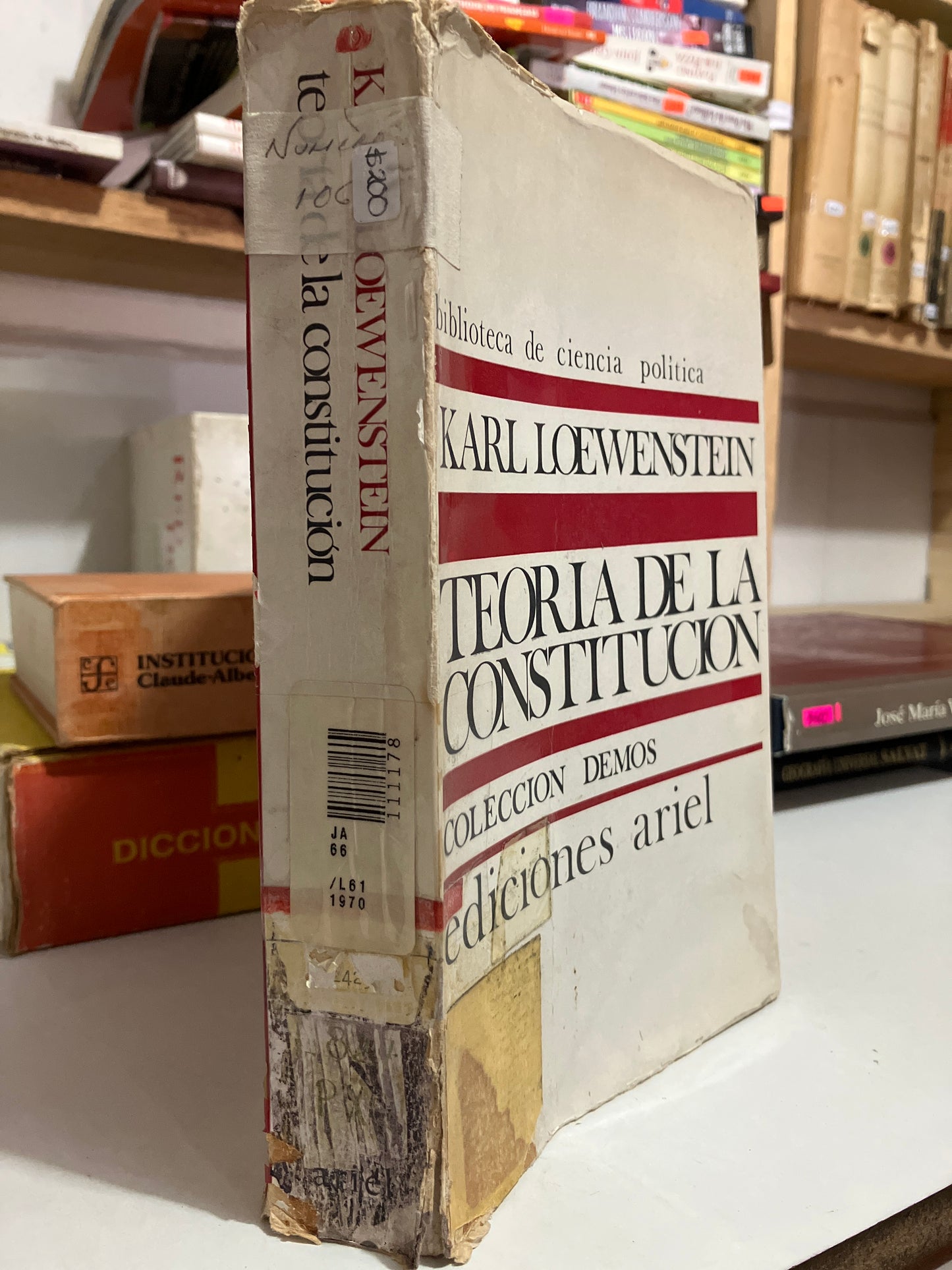 TEORÍA DE LA CONSTITUCIÓN POR KARL LOEWENSTEIN USADO HISTORIA JUAREZ