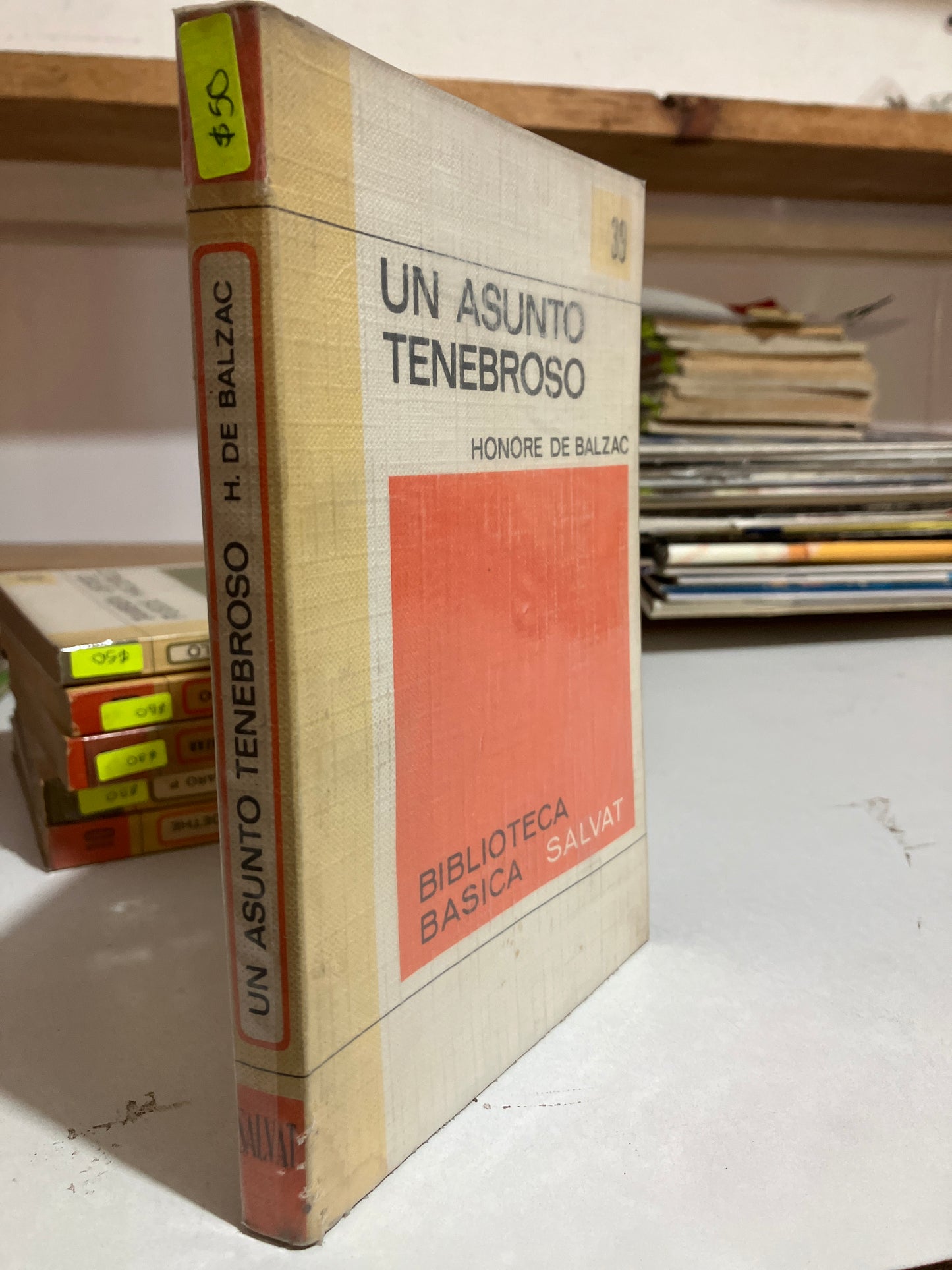 UN ASUNTO TENEBROSO POR HONORE DE BALZAC USADO NOVELAS JUAREZ