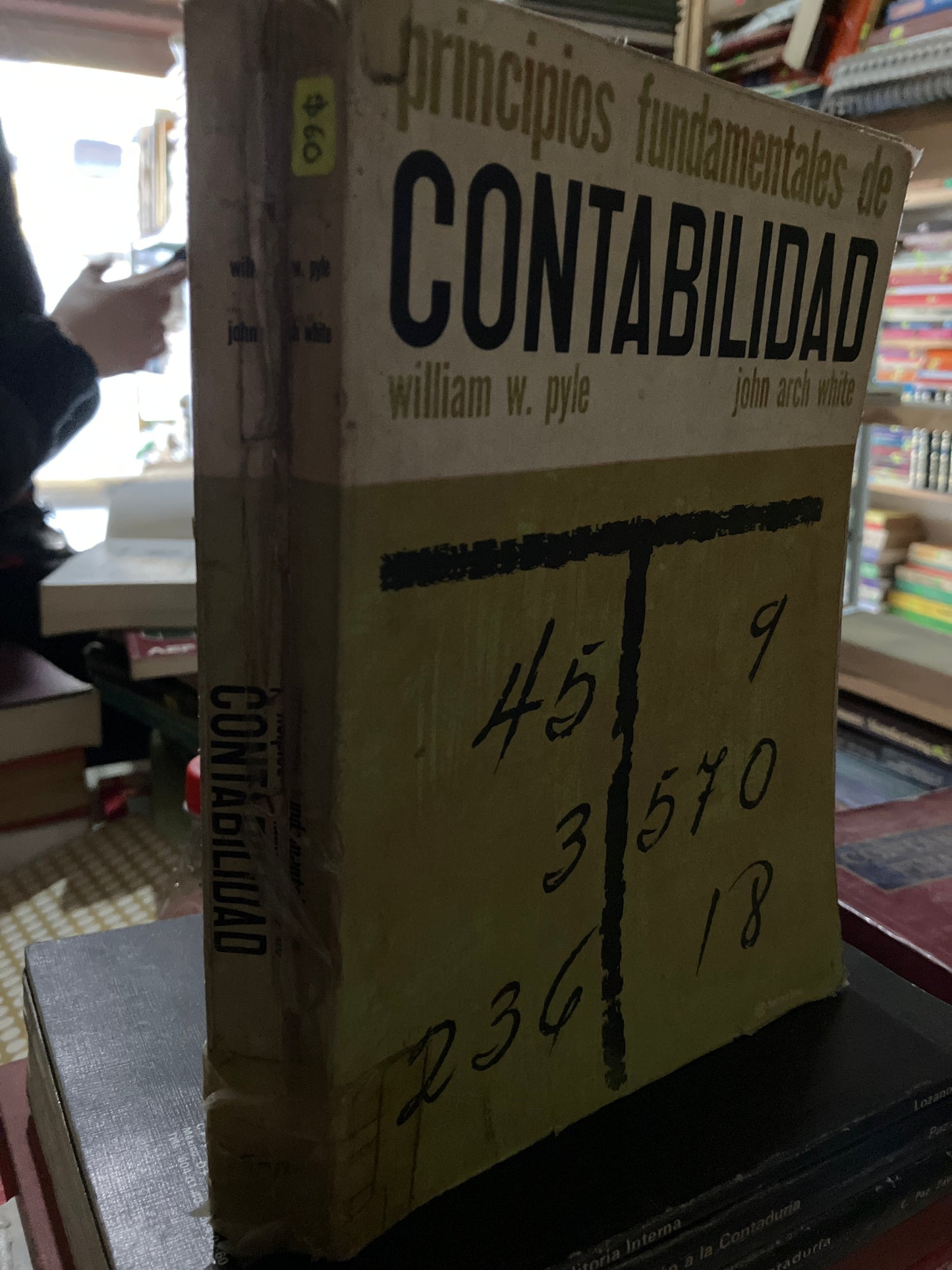 PRINCIPIOS FUNDAMENTALES DE CONTABILIDAD POR WILLIAM W PYLE USADO ADMINISTRACIÓN LITERARIO 207