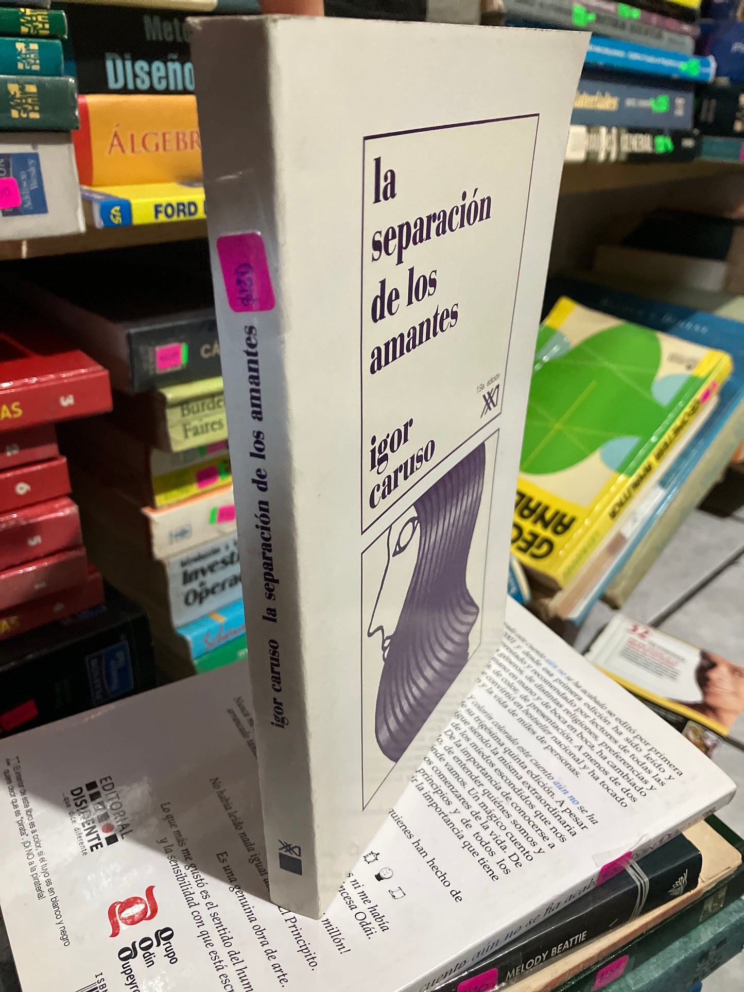 LA SEPARACIÓN DE LOS AMANTES POR IGOR CARUSO USADO PSICOLOGÍA JUAREZ