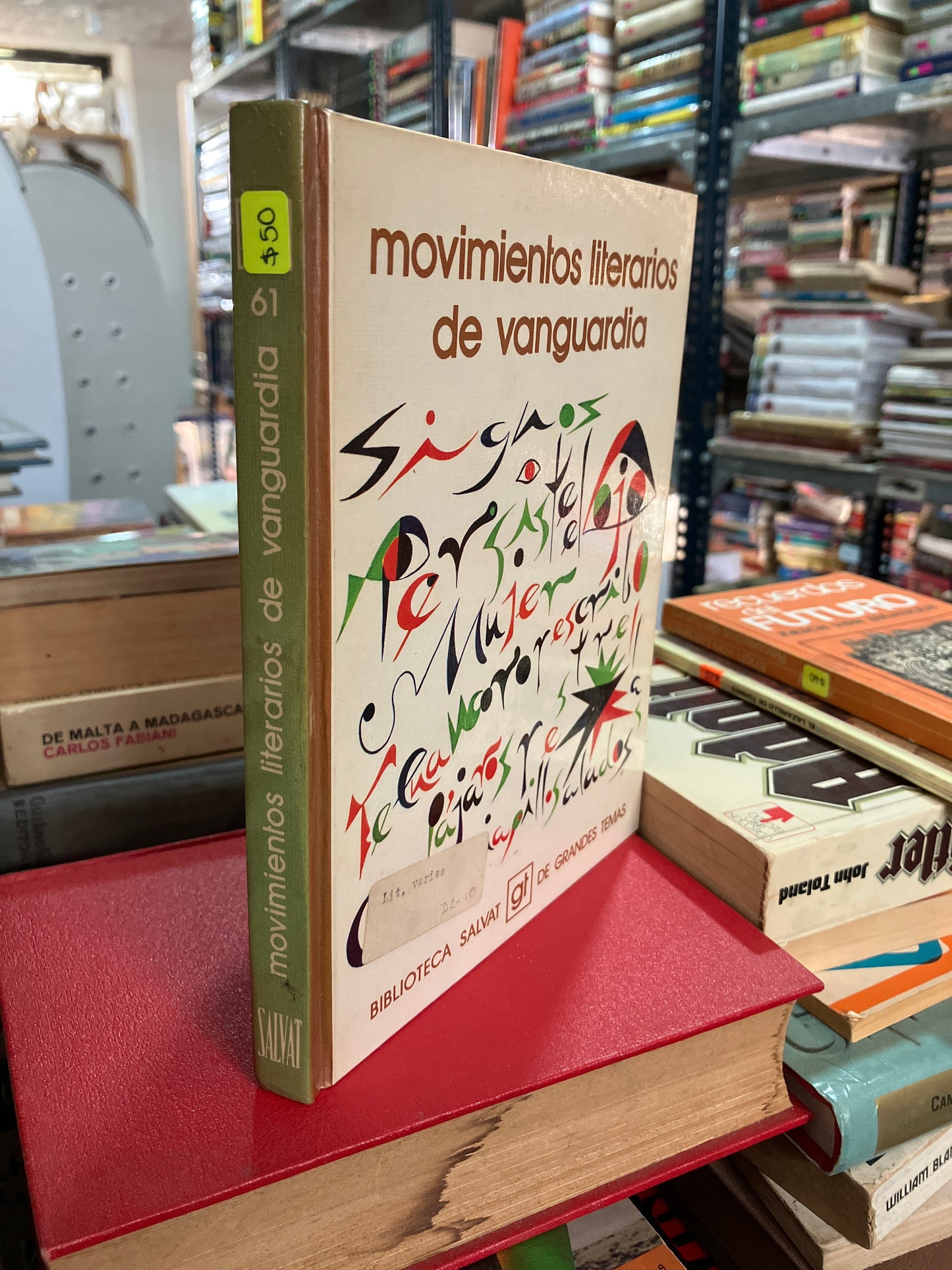 MOVIMIENTOS LITERARIOS DE VANGUARDIA POR JOSE LUIS GIMÉNEZ FRONTIN USADO NOVELA ALDAMA