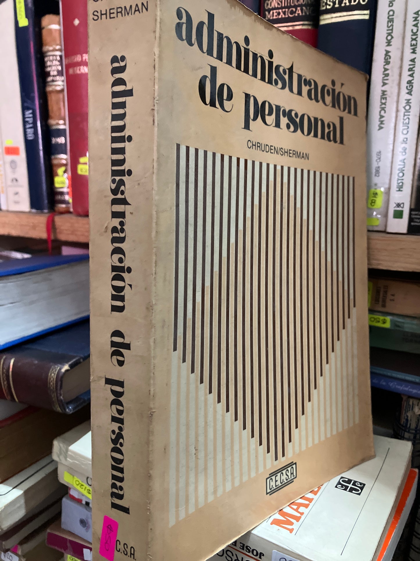 ADMINISTRACIÓN DE PERSONAL POR CHRUDEN Y SHERMAN USADO ADMINISTRACIÓN LITERARIO 305