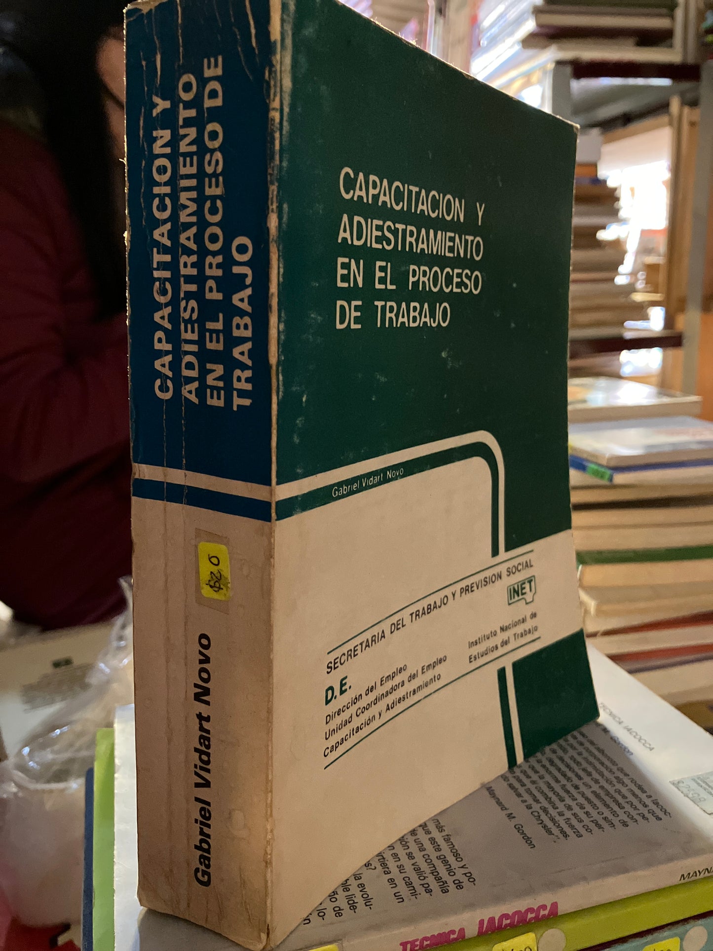 CAPACITACIÓN Y ADIESTRAMIENTO EN EL PROCESO DE TRABAJO POR GABRIEL VIDART NOVO USADO ADMINISTRACIÓN LITERARIO 207