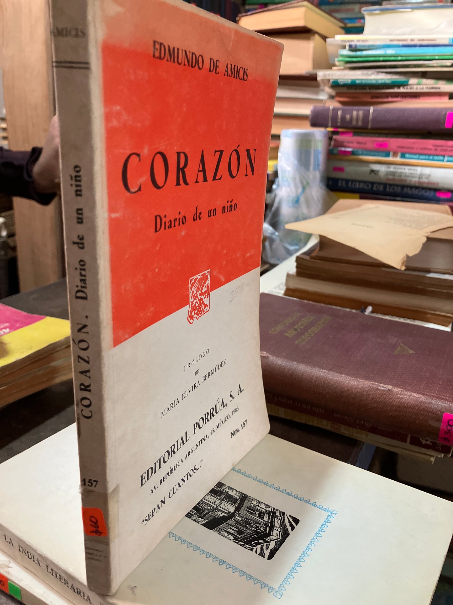 CORAZÓN DIARIO DE UN NIÑO POR EDMUNDO DE AMICIS 1985 NOVENA EDICIÓN USADO ANTIGUOS ALDAMA