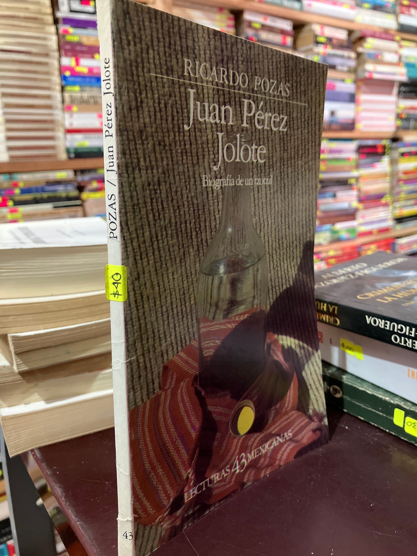 JUAN PÉREZ JOLOTE POR RICARDO POZAS USADO NOVELA LITERARIO 305