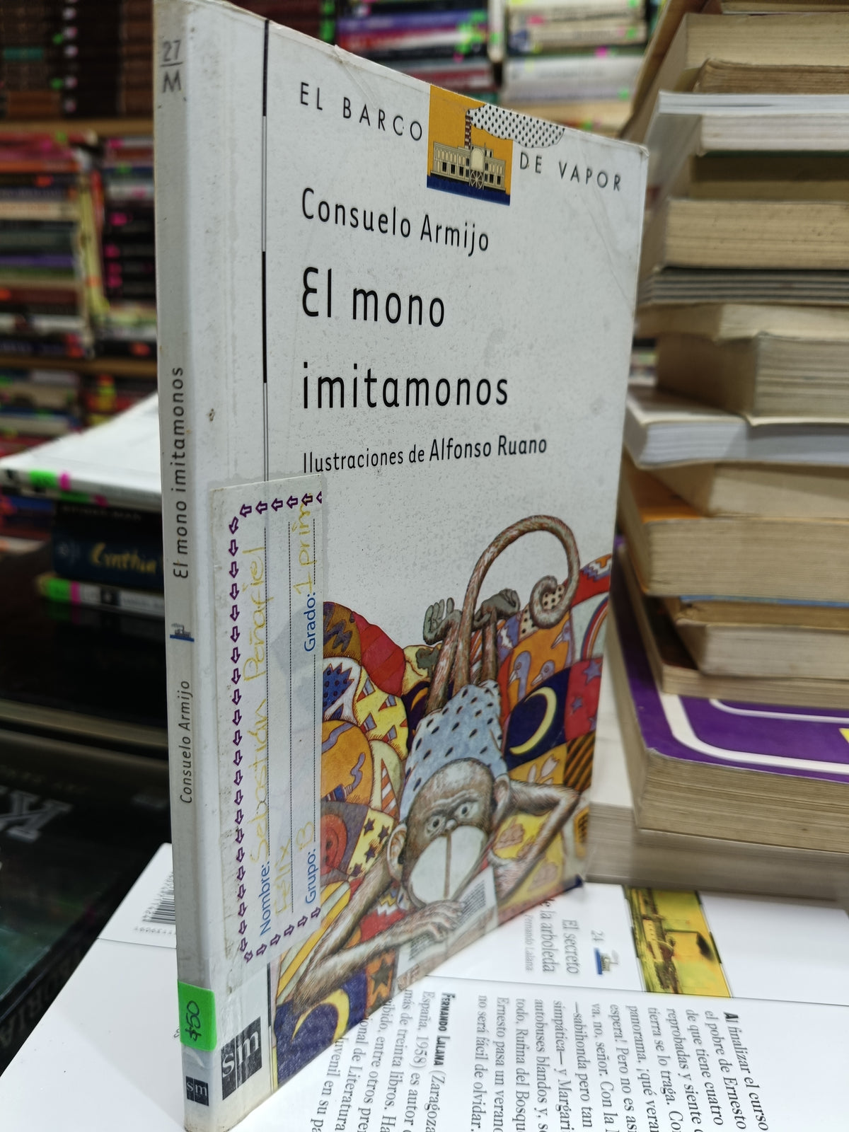 EL MONO IMITAMONOS POR CONSUELO ARMIJO USADO INFANTIL JUAREZ 507