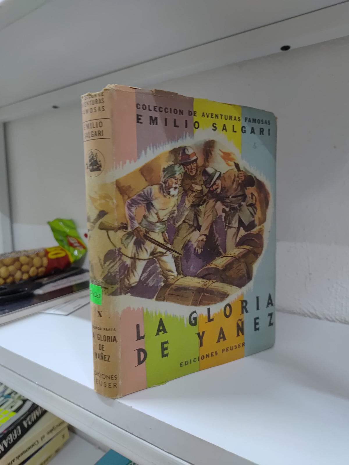 LA GLORIA DE YAÑEZ POR EMILIO SALGARI USADO NOVELAS JUAREZ 515