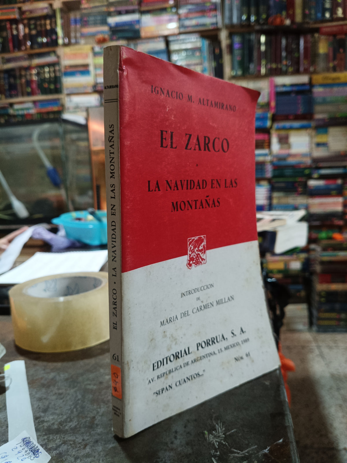 EL ZARCO LA NAVIDAD EN LAS MONTAÑAS POR IGNACIO MANUEL ALTAMIRANO USADO NOVELA ALDAMA