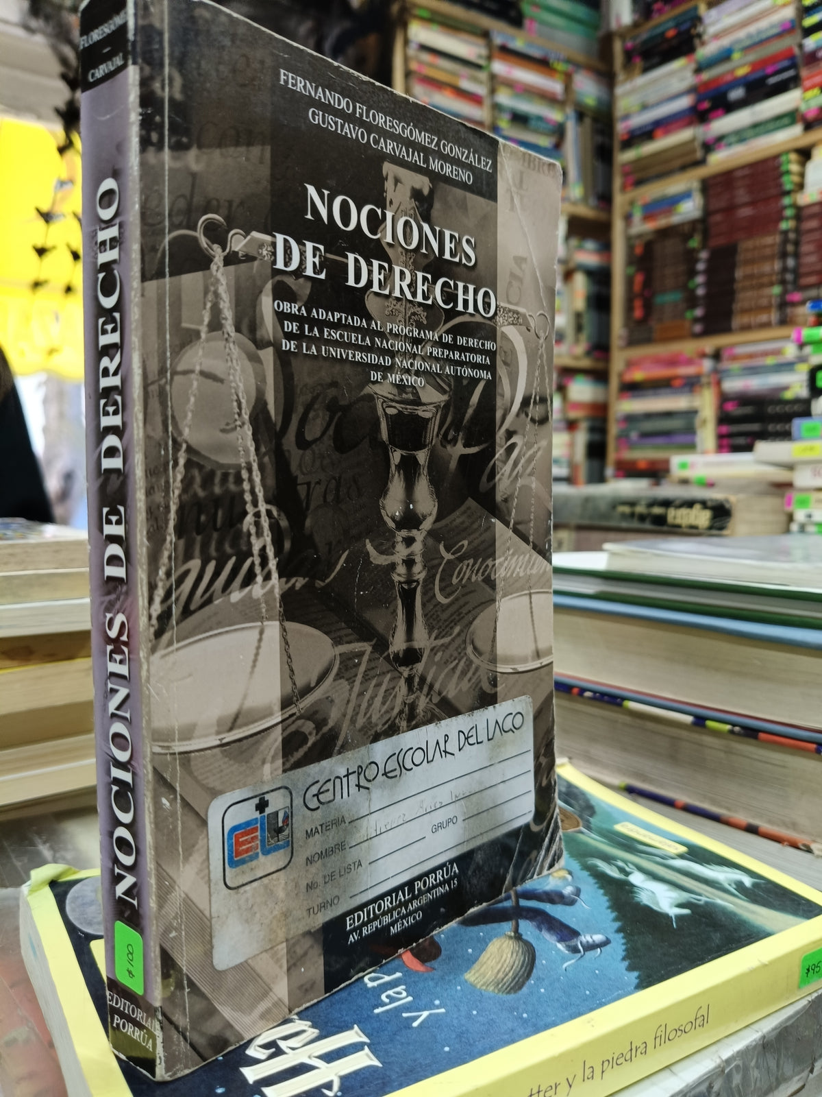 NOCIONES DE DERECHO POR FERNANDO FLORESGOMEZ GONZALEZ USADO DERECHO JUÁREZ 507