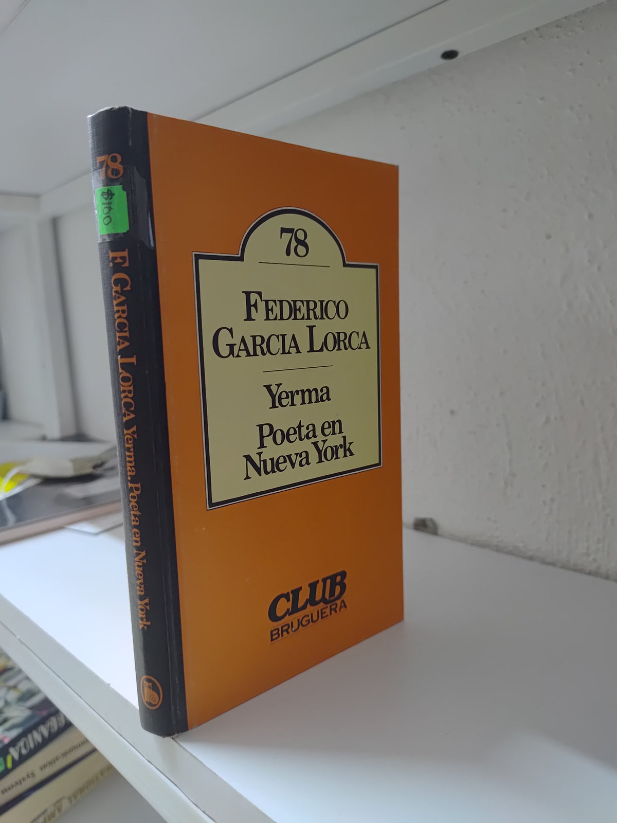 YERMA POETA EN NUEVA YORK POR FEDERICO GARICA LORCA USADO NOVELAS JUAREZ 515