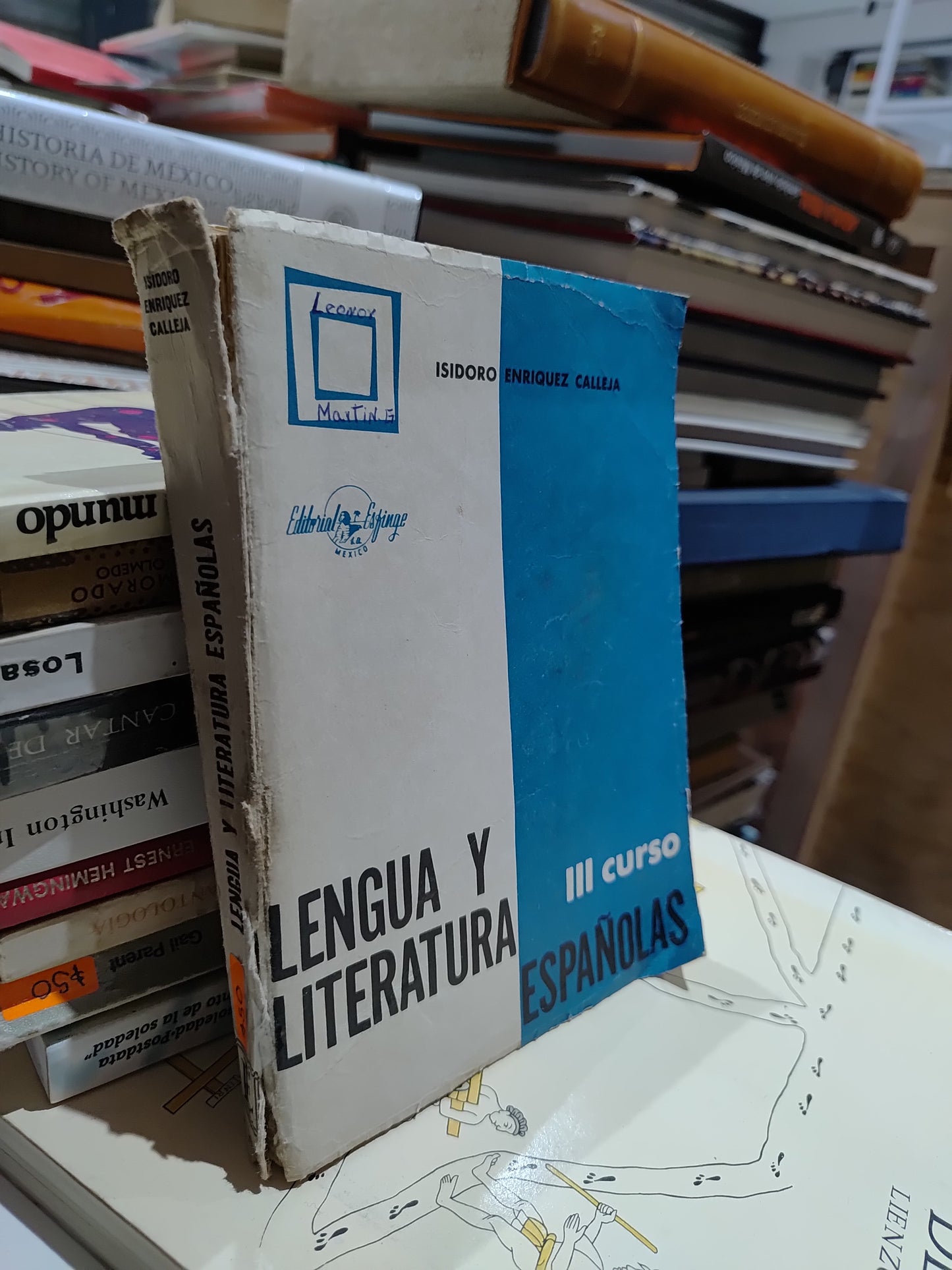 LENGUA Y LITERATURA ESPAÑOLAS POR ISIDORO ENRIQUEZ CALLEJA USADO NOVELAS JUAREZ 515