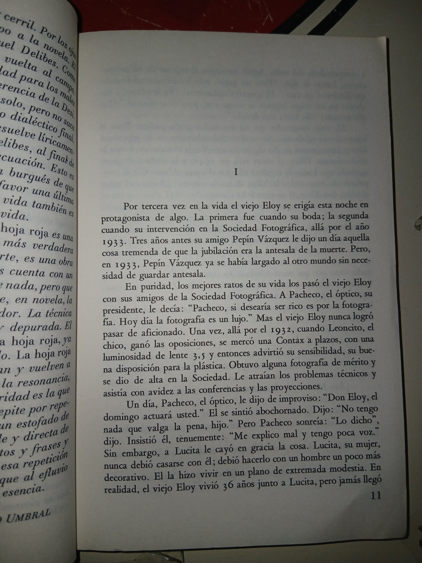LA HOJA ROJA POR MIGUEL DELIBES USADO NOVELA LITERARIO 207