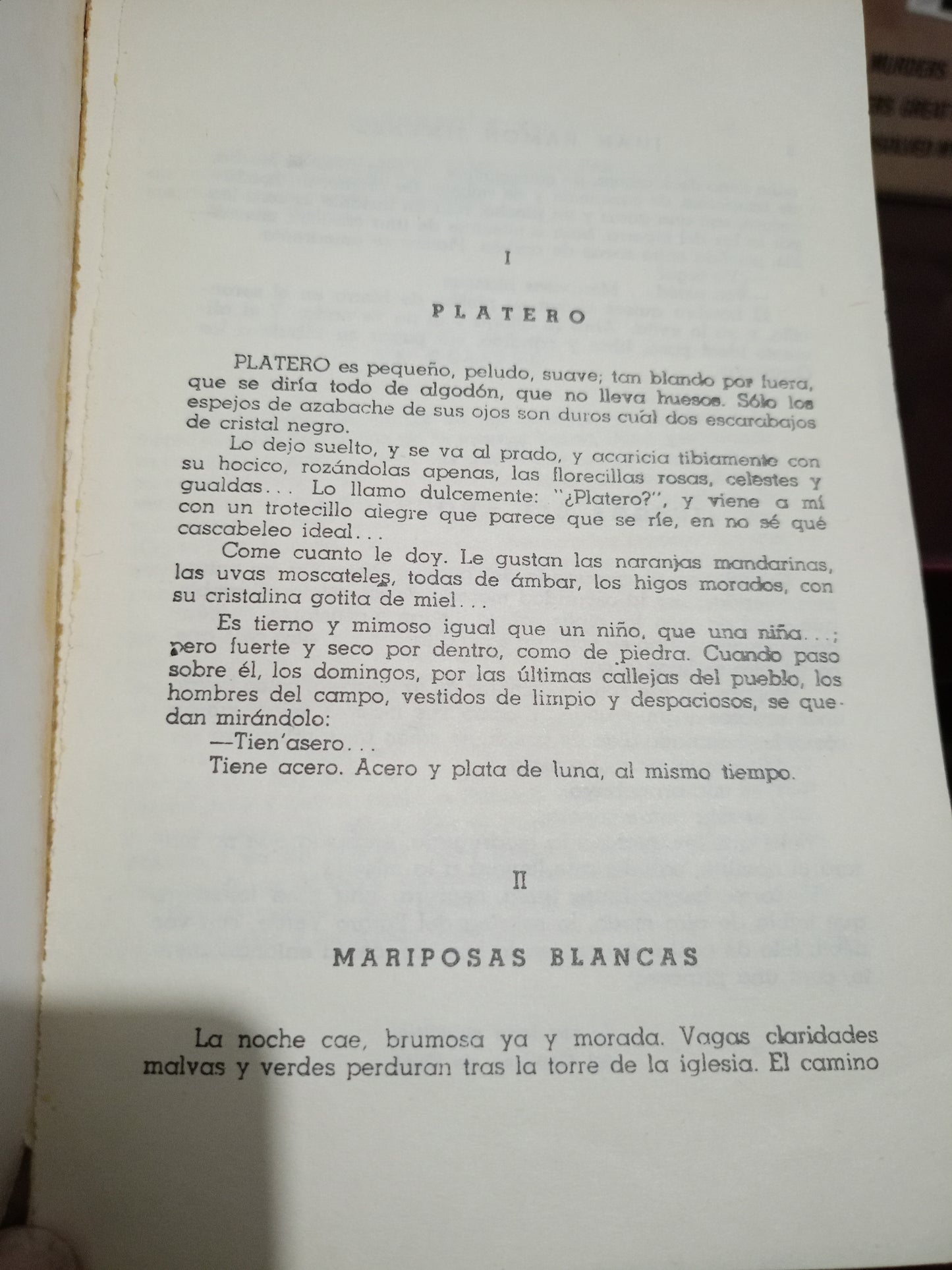 PLATERO Y YO JUAN RAMON JIMENEZ USADO NOVELA LITERARIO 305