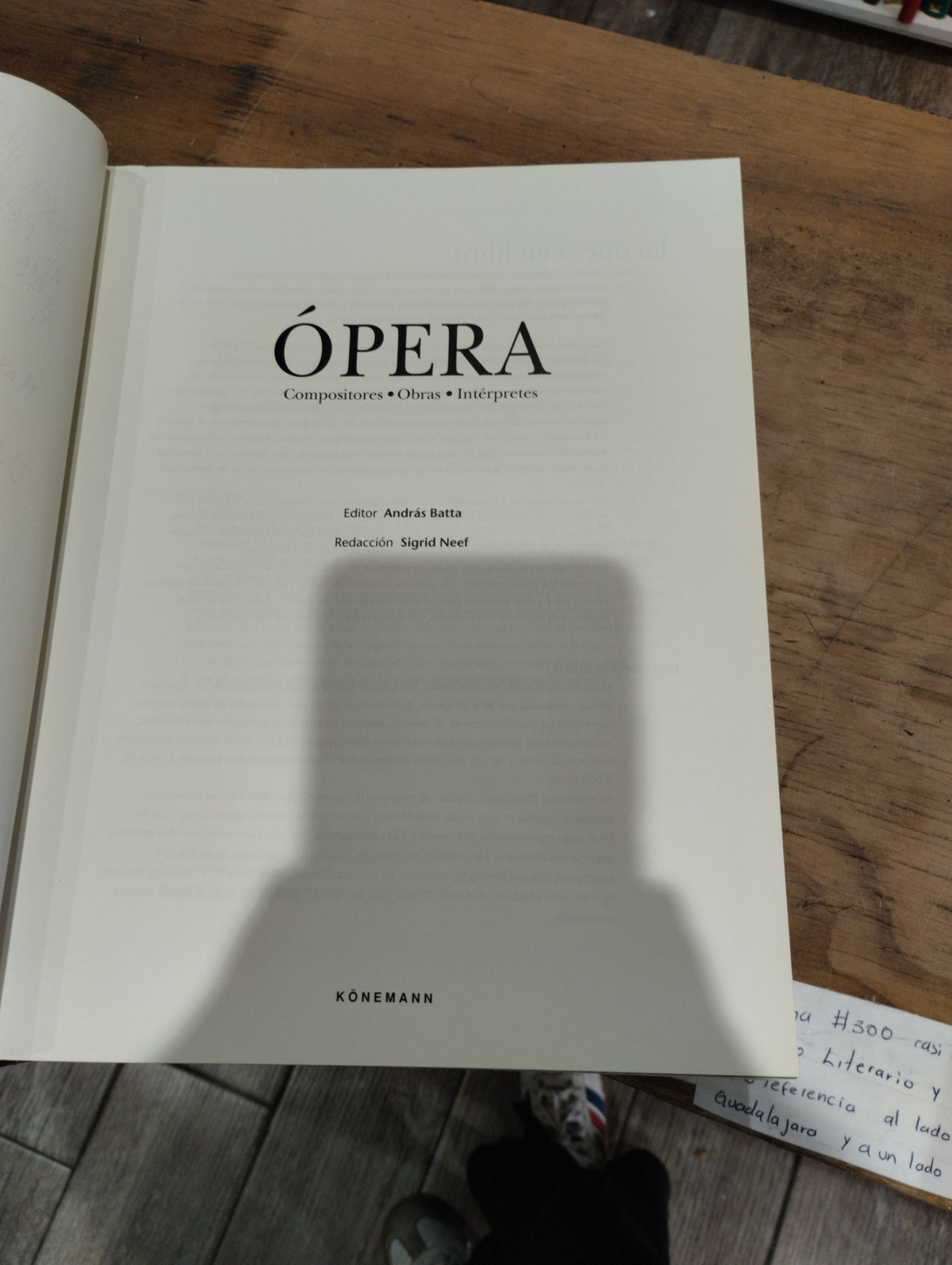 OPERA POR SIGRID BATTA USADO ARTE JUAREZ 515