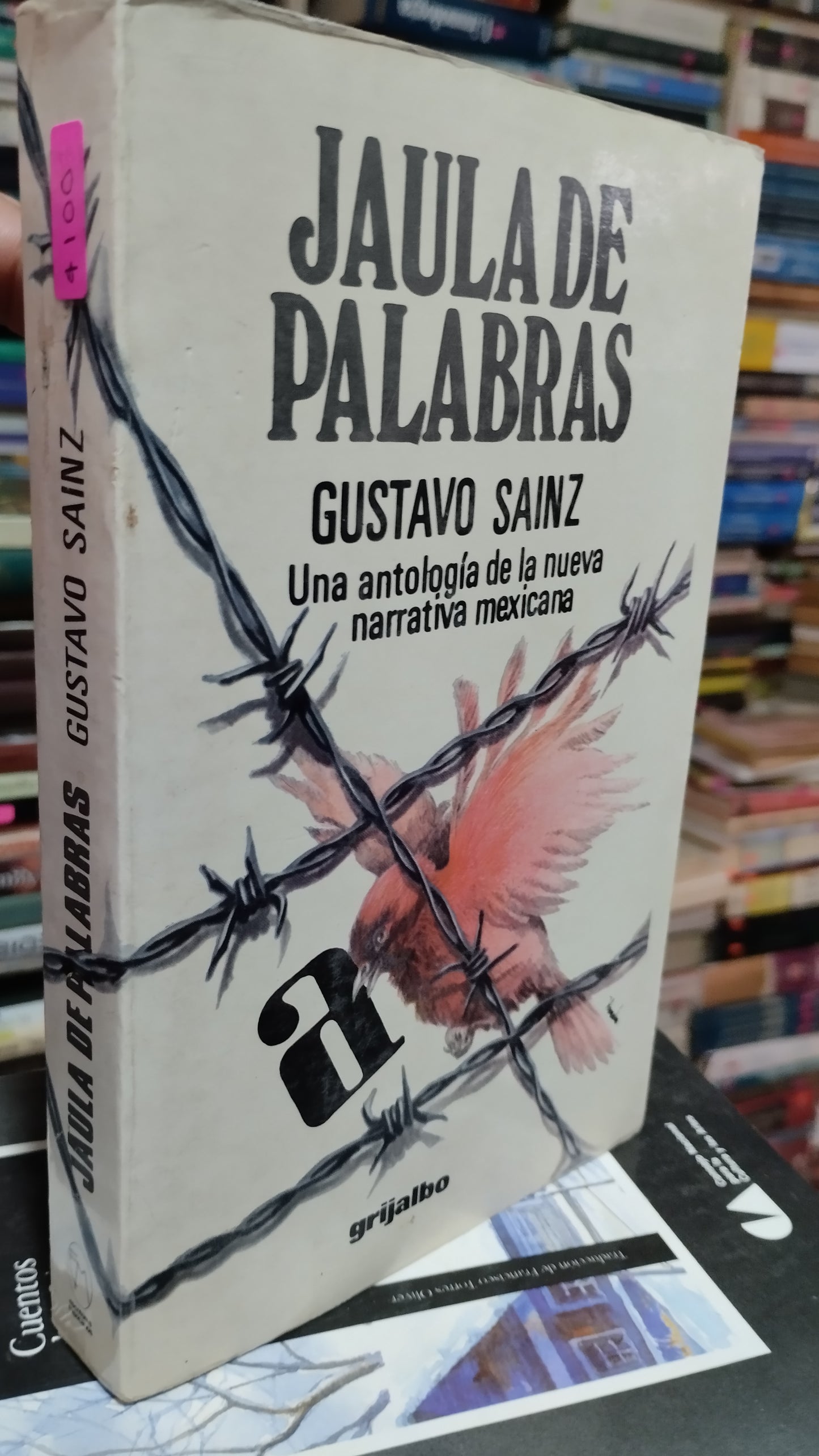 JAULA DE PALABRAS POR GUSTAVO SAINZ LIBRO USADO NOVELAS ALDAMA