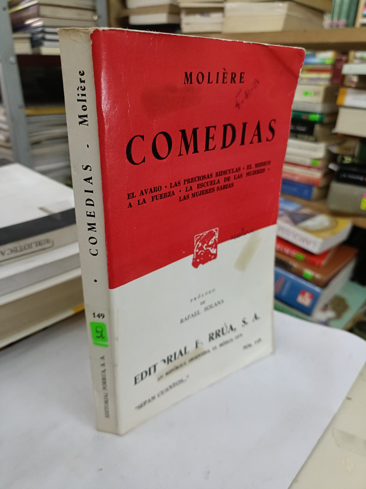 COMEDIAS POR MOLIERE USADO NOVELA LITERARIO 207