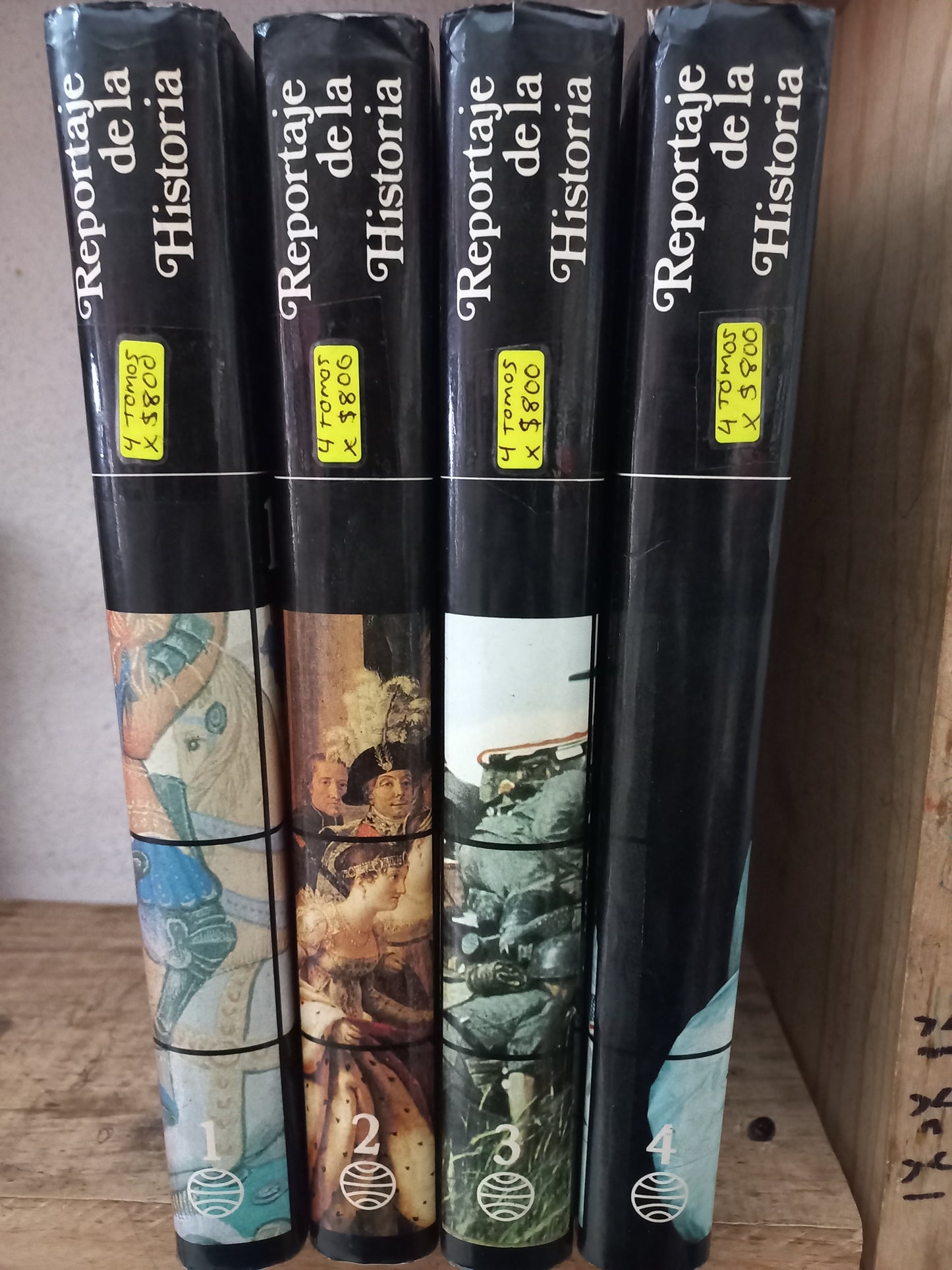 REPORTAJE DE LA HISTORIA 114 RELATOS DE TESTIGOS PRESENCIALES SOBRE HECHOS OCURRIDOS EN 25 SIGLOS (4 TOMOS) POR MARTÍN DE RIQUER Y BORJA DE RIQUER USADO HISTORIA LITERARIO 305