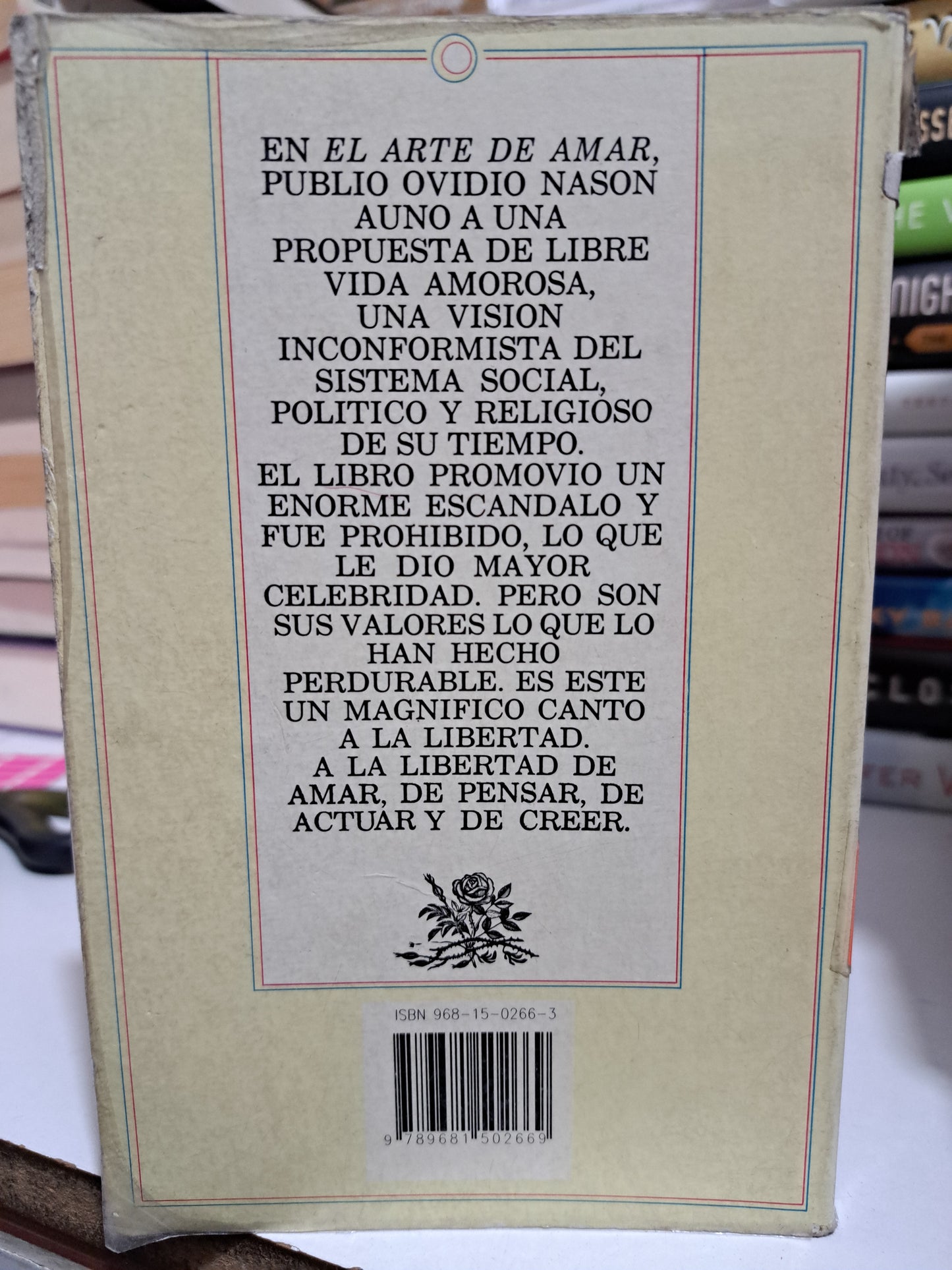 EL ARTE DE AMAR O VIDEO USADO NOVELA JUÁREZ